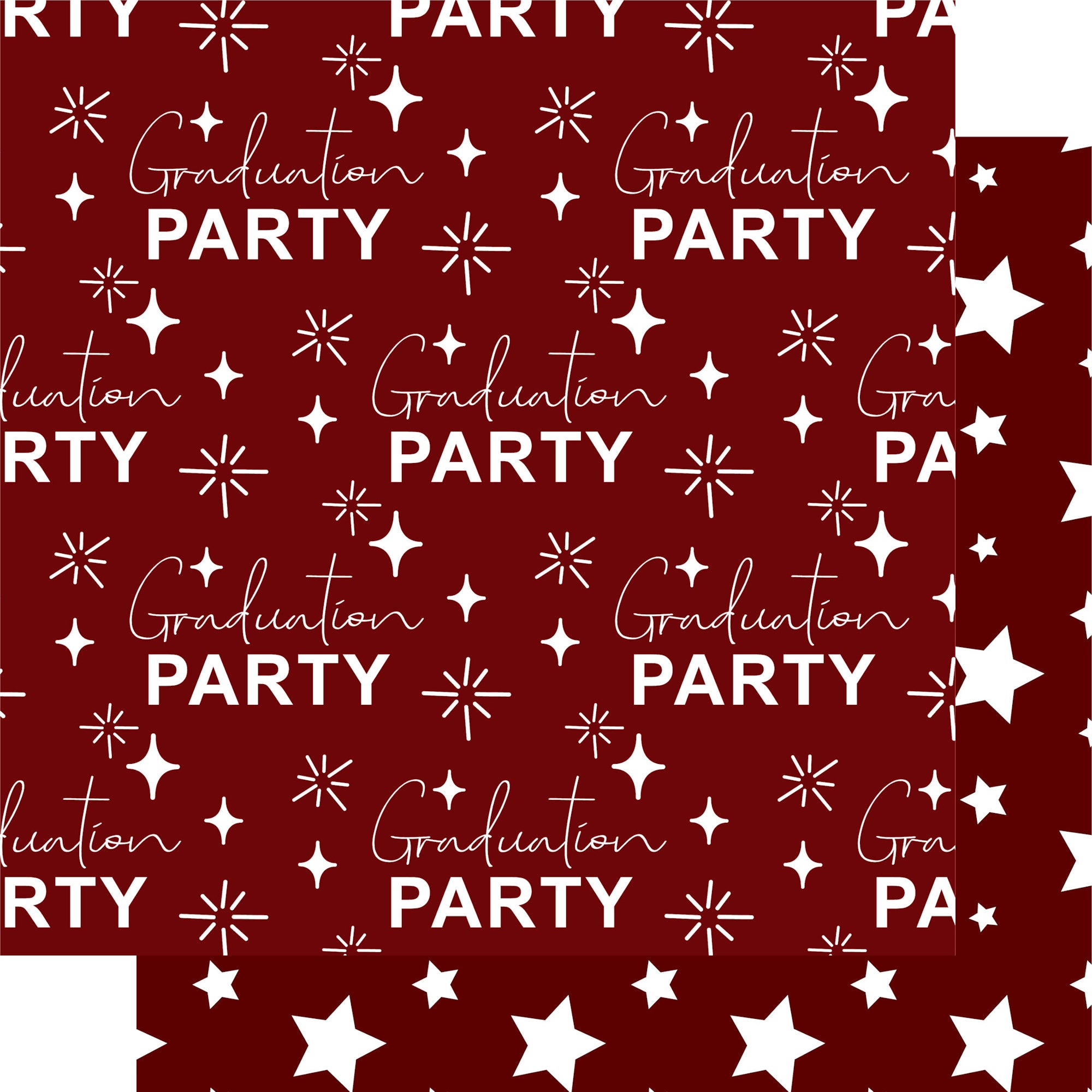 Graduate 2025 Collection Custom Color Graduation Party 12 x 12 Double-Sided Scrapbook Paper by SSC Designs