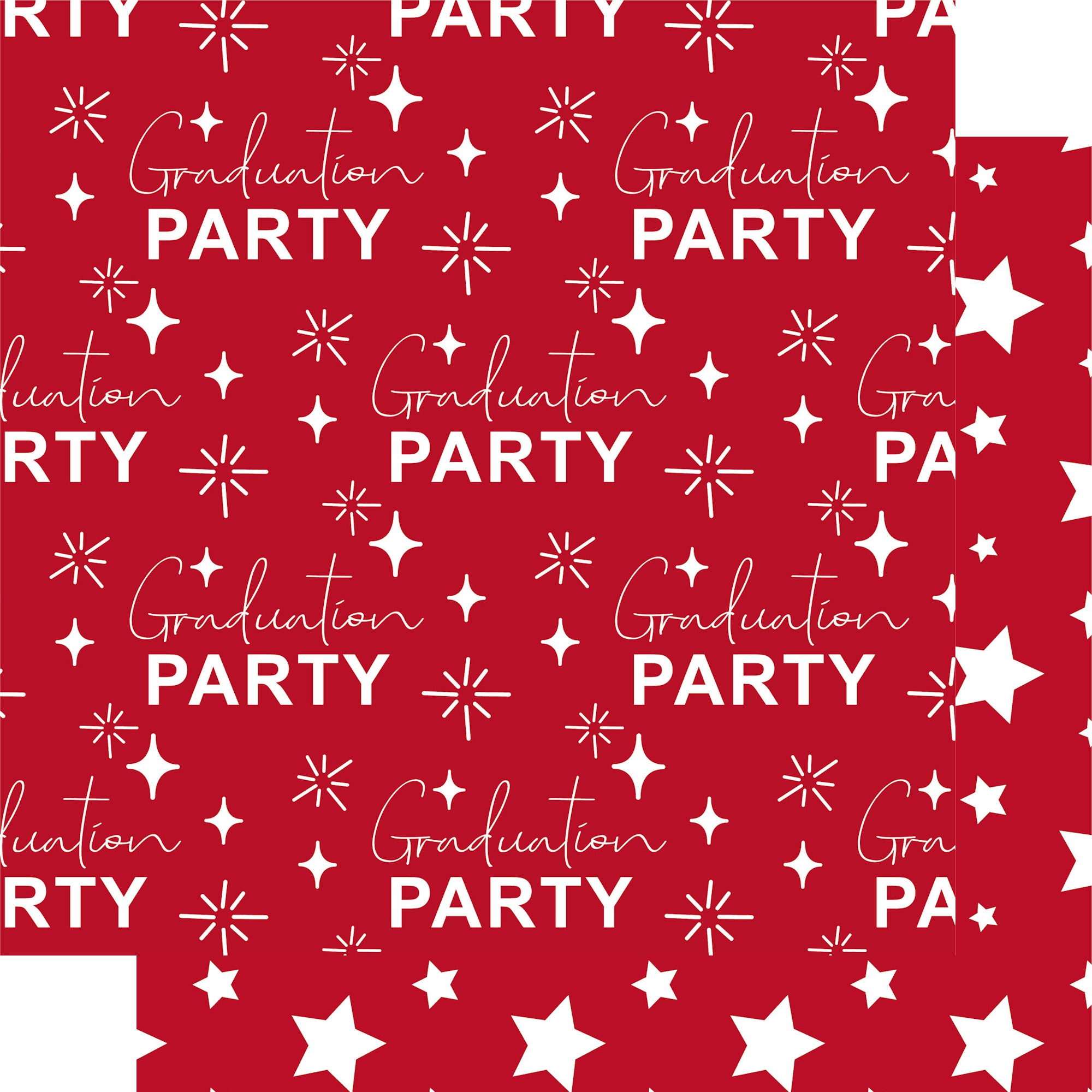 Graduate 2025 Collection Custom Color Graduation Party 12 x 12 Double-Sided Scrapbook Paper by SSC Designs