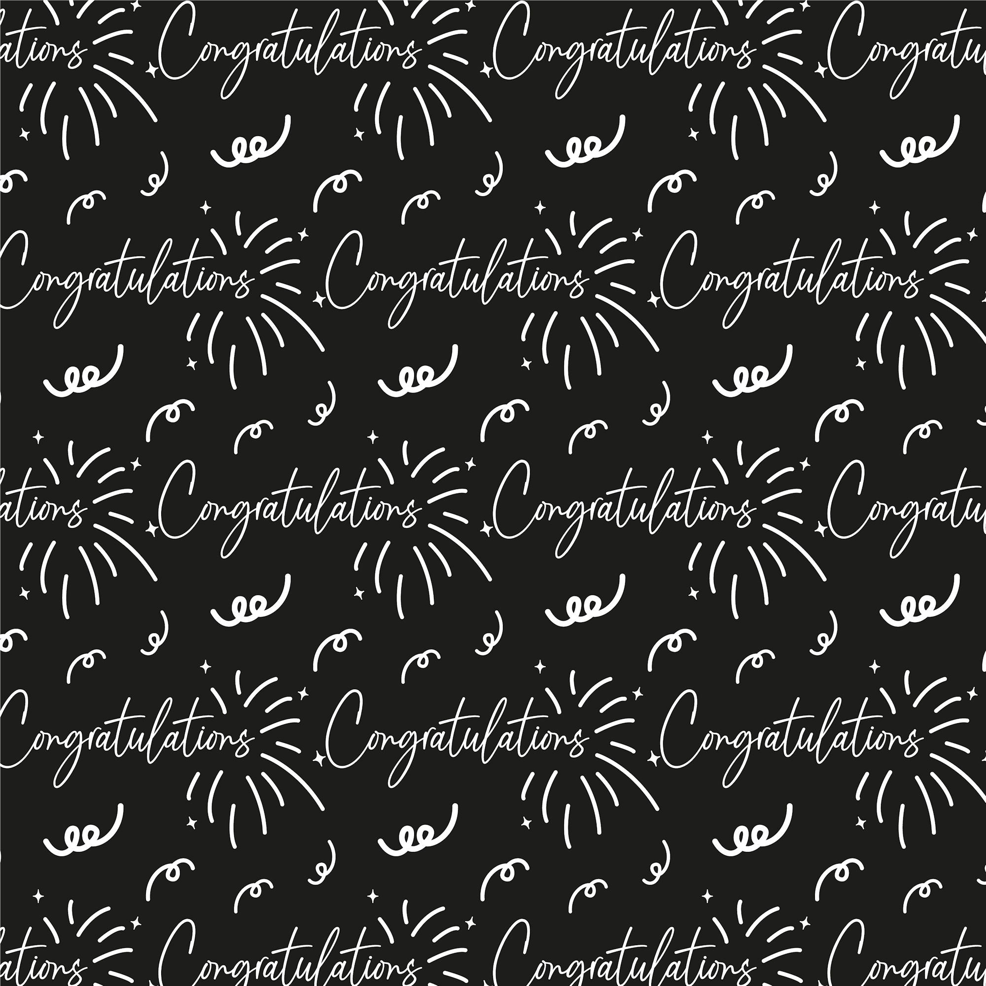 Graduate 2025 Collection Custom Color Congratulations 12 x 12 Double-Sided Scrapbook Paper by SSC Designs