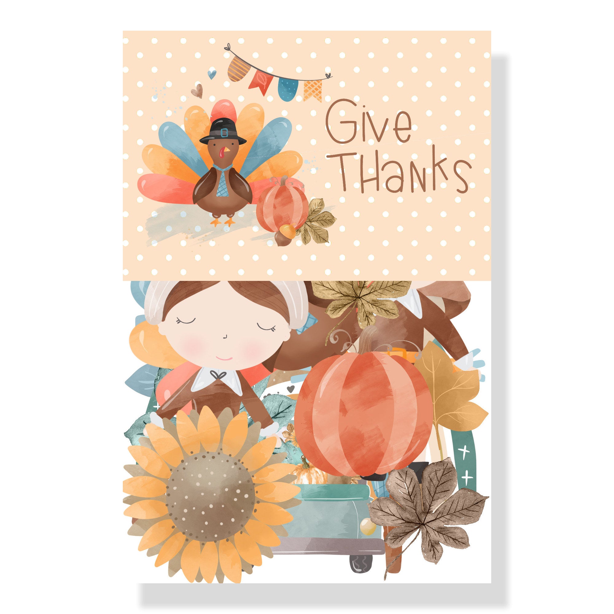Give Thanks 12 x 12 Scrapbook Paper & Embellishment Kit by SSC Designs