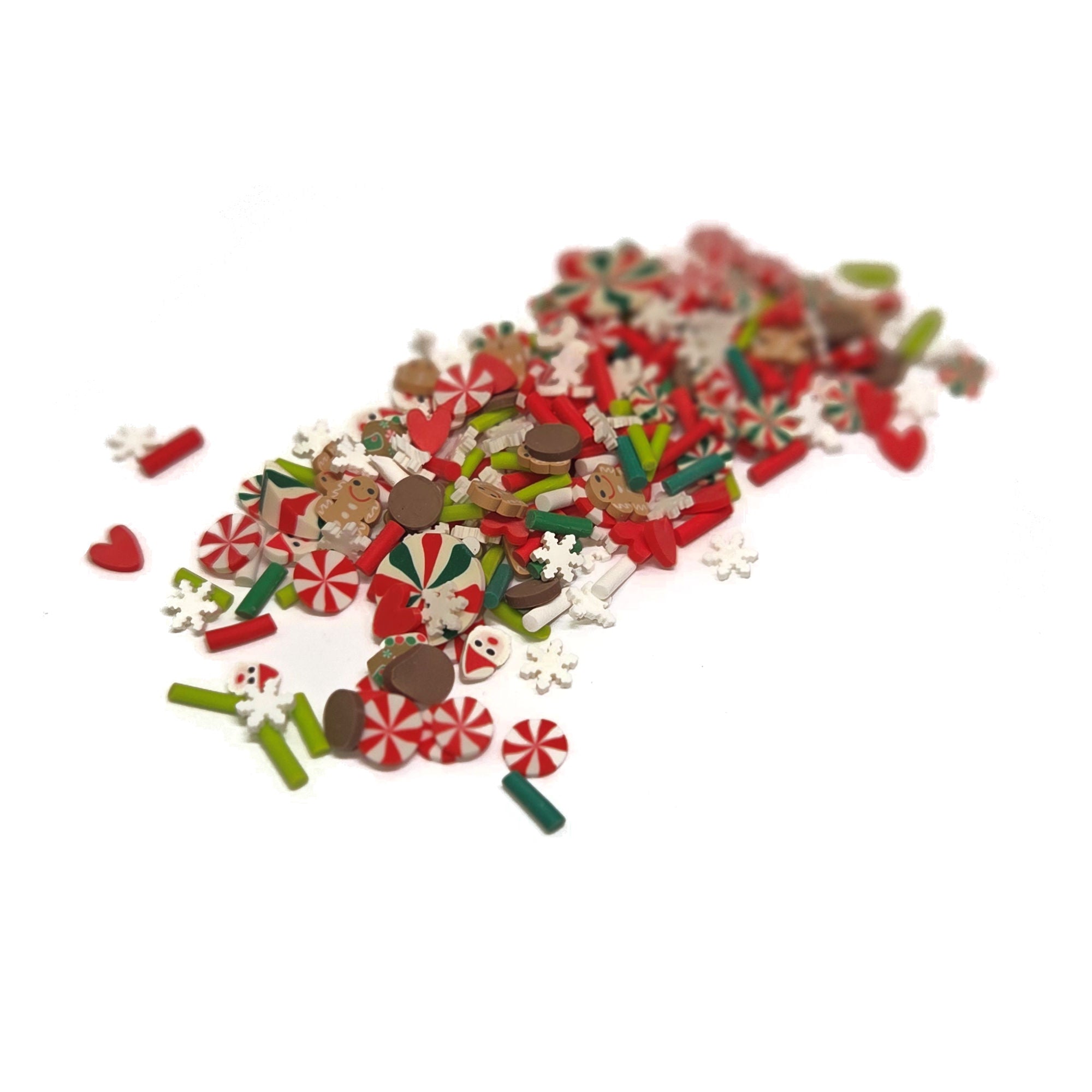 Cardmaker Collection Gingerbread Santa Swirl Shaker Card Embellishments - 5 grams