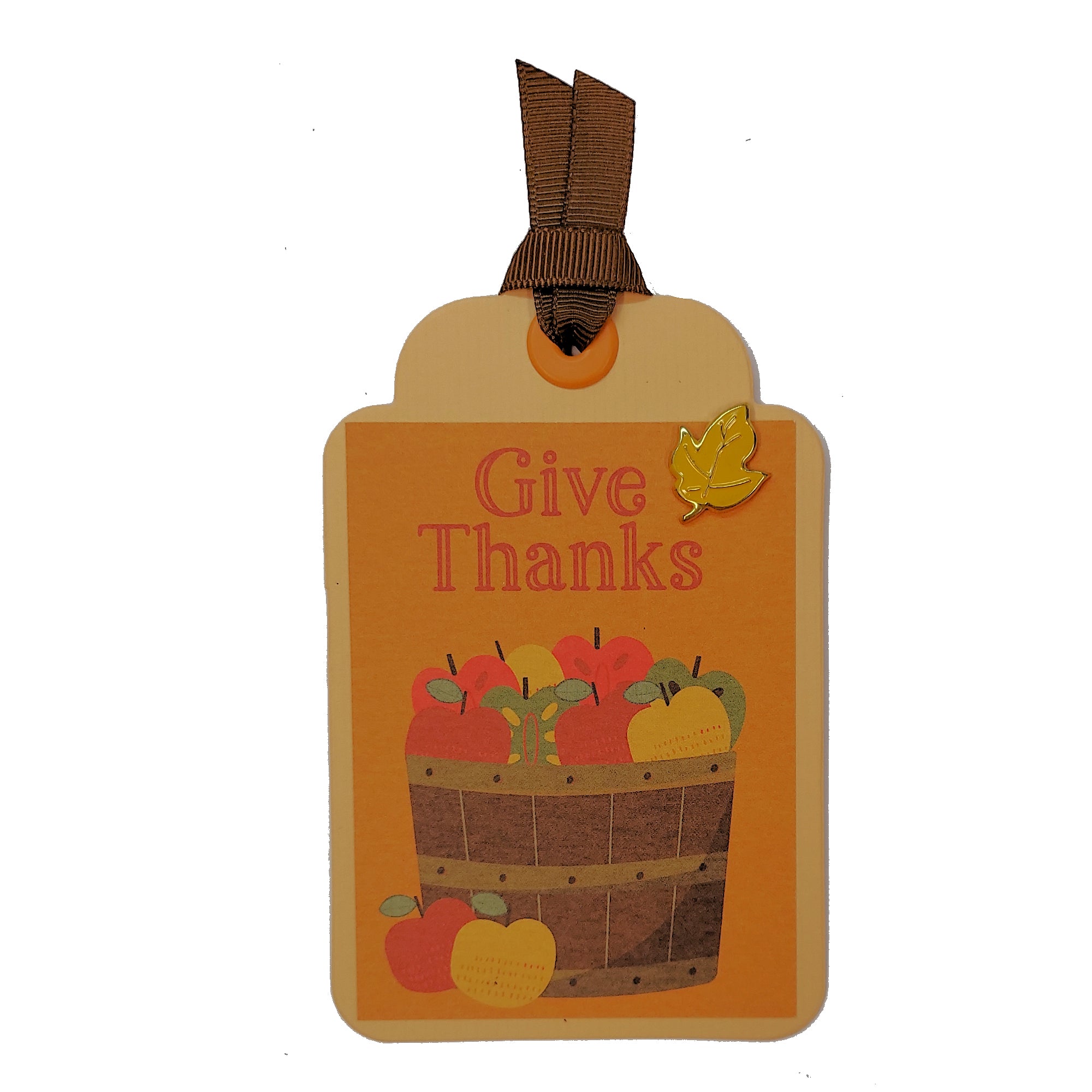 Give Thanks Tag 3 x 5 Coordinating Scrapbook Tag Embellishment by SSC Designs