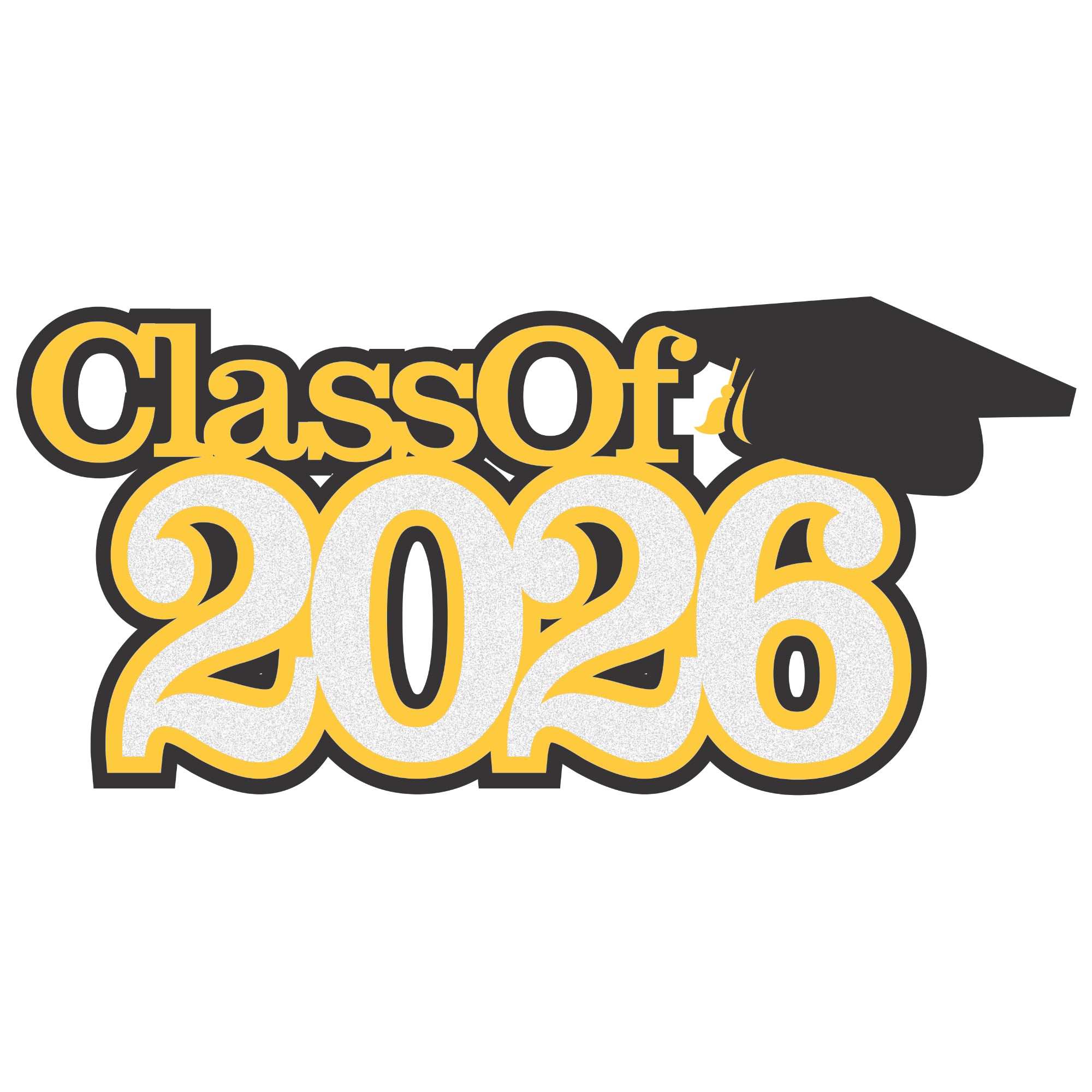 Class of 2026 Custom Color 6 x 5 Graduation Scrapbook Laser Cut by SSC Designs