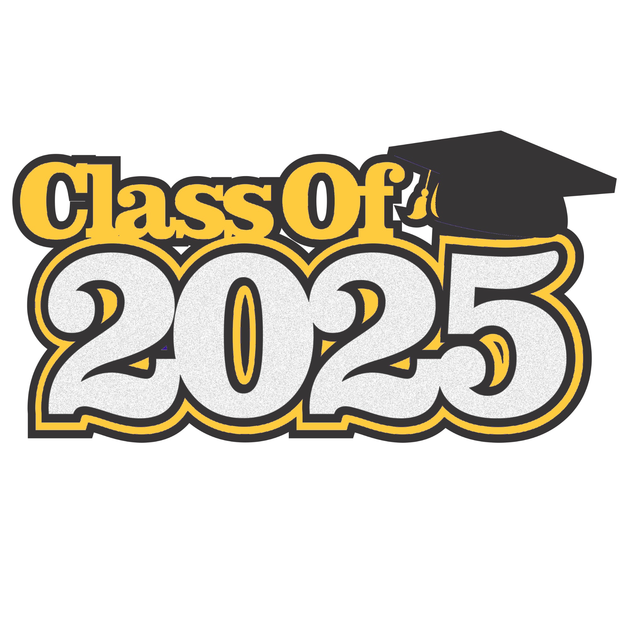 Class of 2025 8 x 4.25 *CUSTOM COLOR* Scrapbook Laser Cut Embellishment by SSC Laser Designs