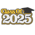 Class of 2025 8 x 4.25 *CUSTOM COLOR* Scrapbook Laser Cut Embellishment by SSC Laser Designs