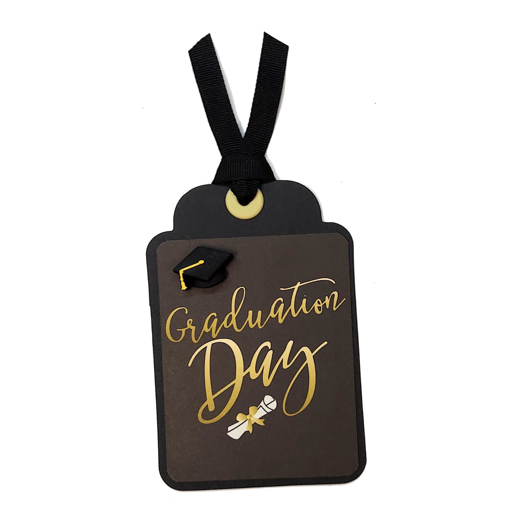 Graduation Day Tag 3 x 5 Coordinating Scrapbook Tag Embellishment by SSC Designs