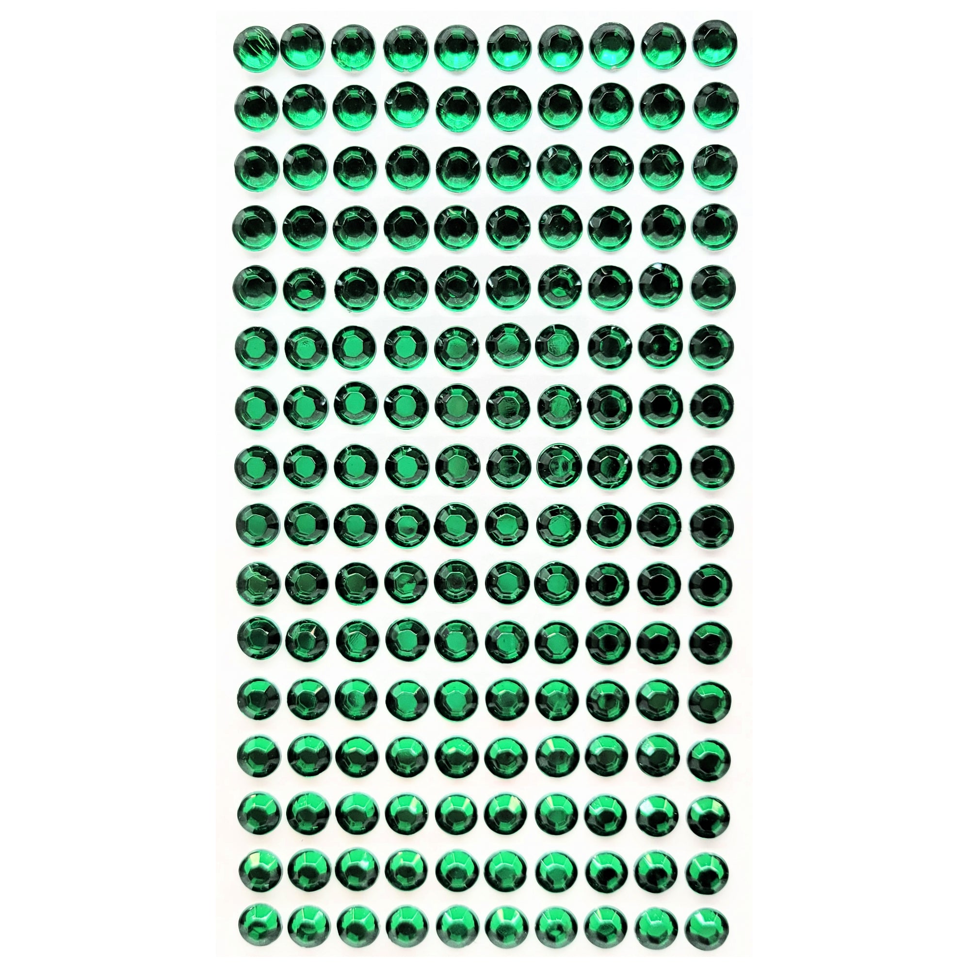 Basically Bling Collection 6mm Christmas Green Gem Scrapbook Embellishments by SSC Designs - 160 Pieces
