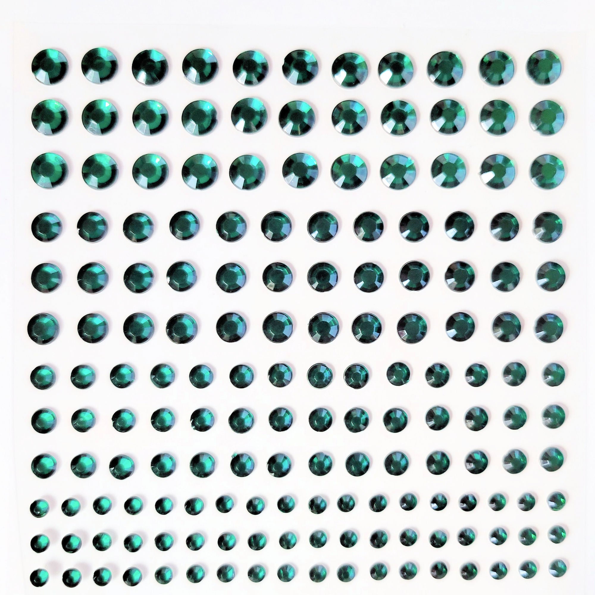 Basically Bling Collection Green 2, 3, 4, 5 mm Self-Adhesive Rhinestones by SSC Designs - Pkg. of 165