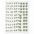 Our Brads Need Friends Collection Multi Size Green Self-Adhesive Pearls by Eyelet Outlet - 100 Count