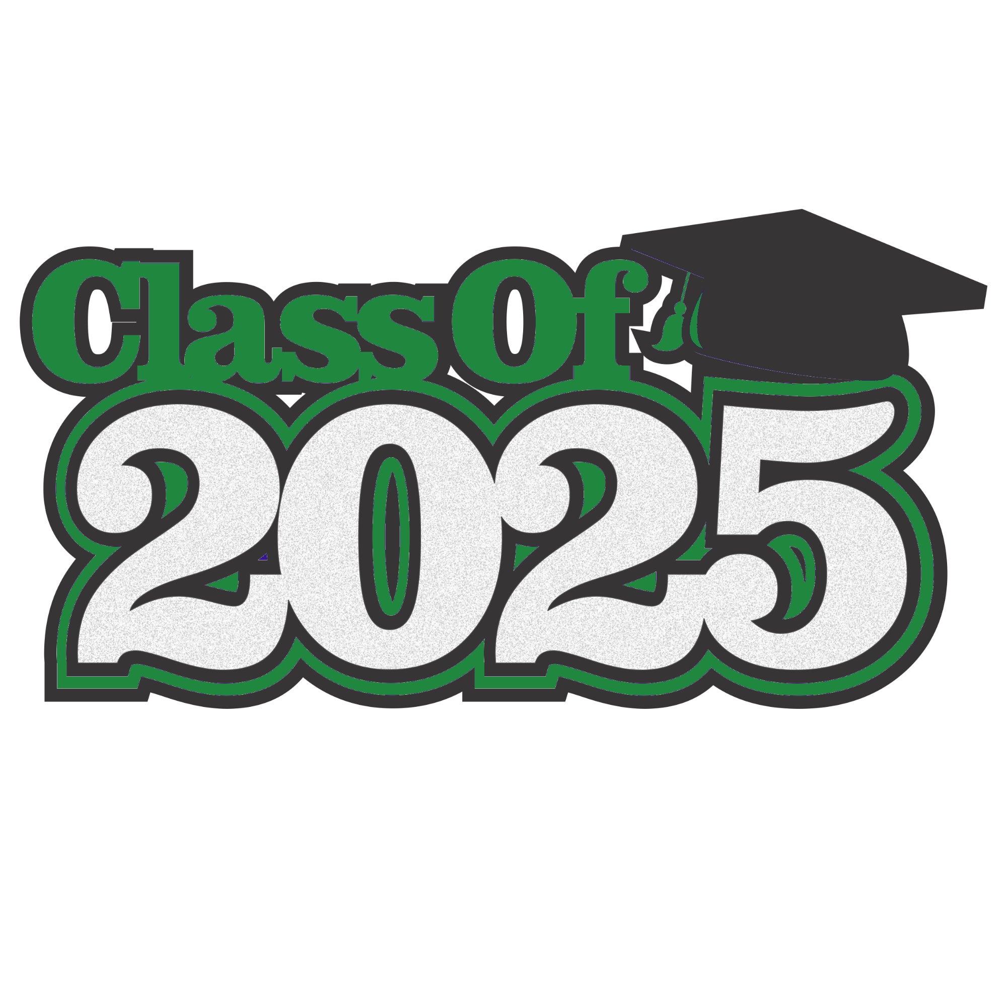Class of 2025 8 x 4.25 *CUSTOM COLOR* Scrapbook Laser Cut Embellishment by SSC Laser Designs