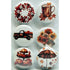 Pumpkin Cottage Collection Button Bubbles 1" Self-Adhesive Scrapbook Embellishments by MH Flair & More