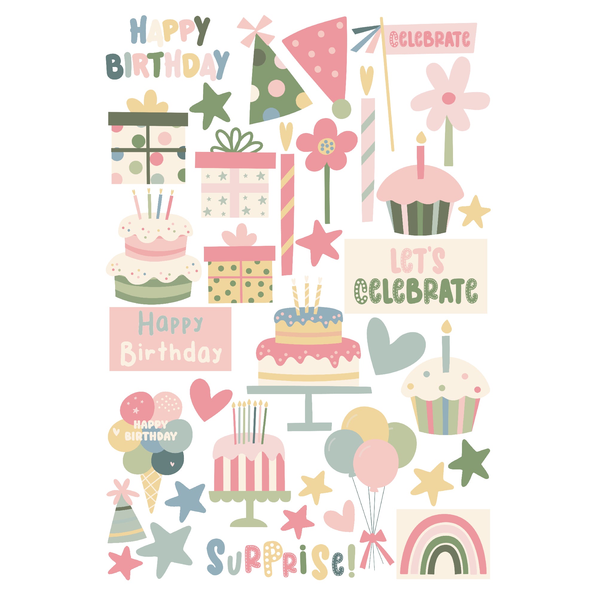 Happy Birthday 12 x 12 Scrapbook Paper & Embellishment Kit by SSC Designs