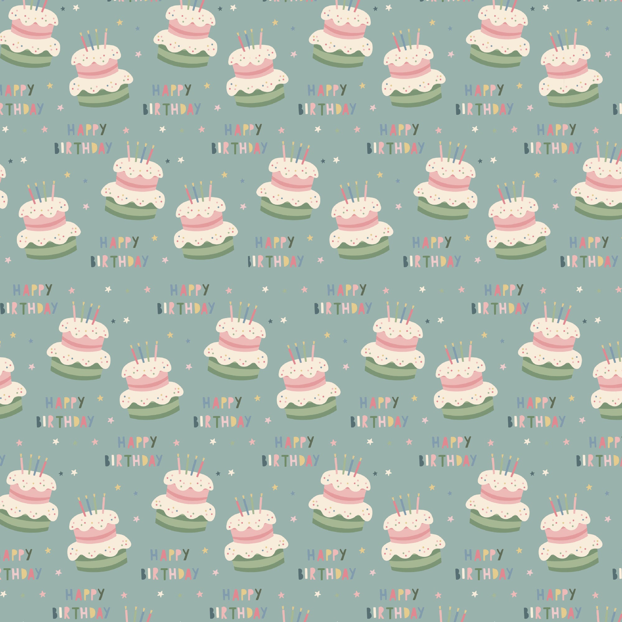 Happy Birthday Collection Happy Birthday 12 x 12 Double-Sided Scrapbook Paper by SSC Designs