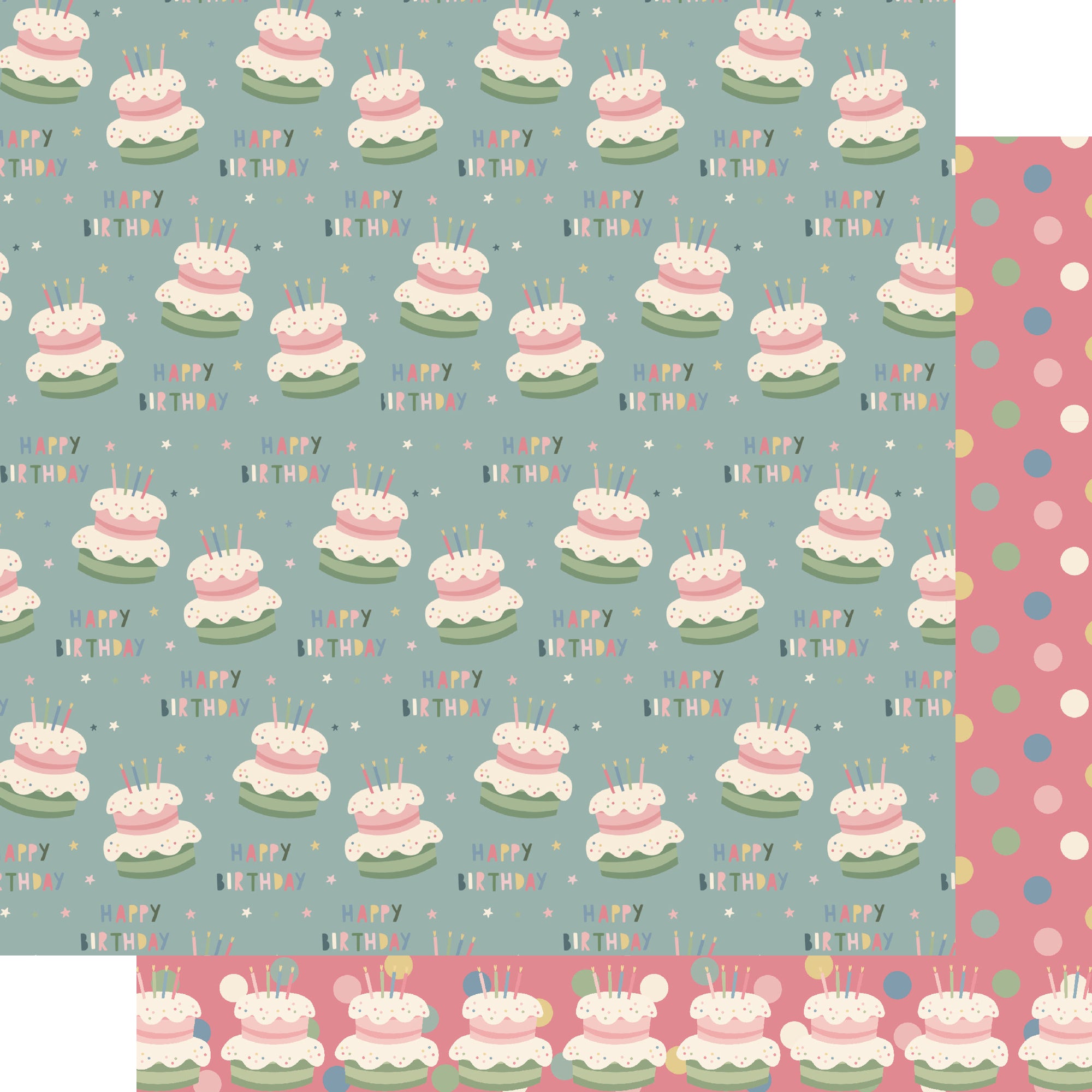 Happy Birthday 12 x 12 Scrapbook Paper & Embellishment Kit by SSC Designs