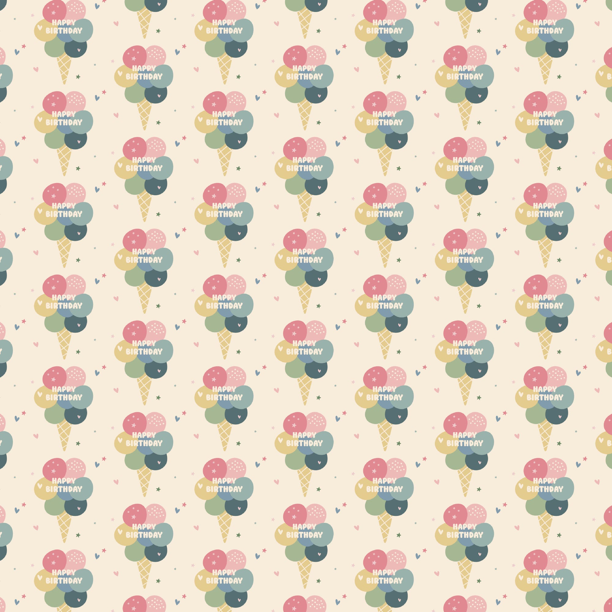 Happy Birthday Collection Balloon Bouquet 12 x 12 Double-Sided Scrapbook Paper by SSC Designs