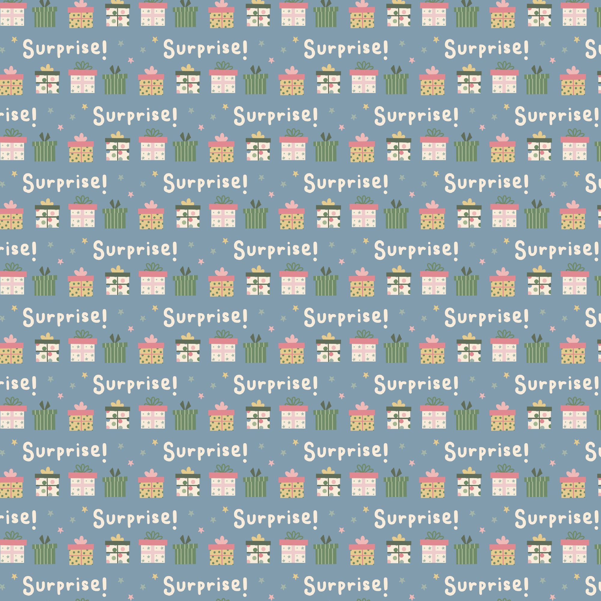 Happy Birthday Collection Wrapped With Ribbons 12 x 12 Double-Sided Scrapbook Paper by SSC Designs