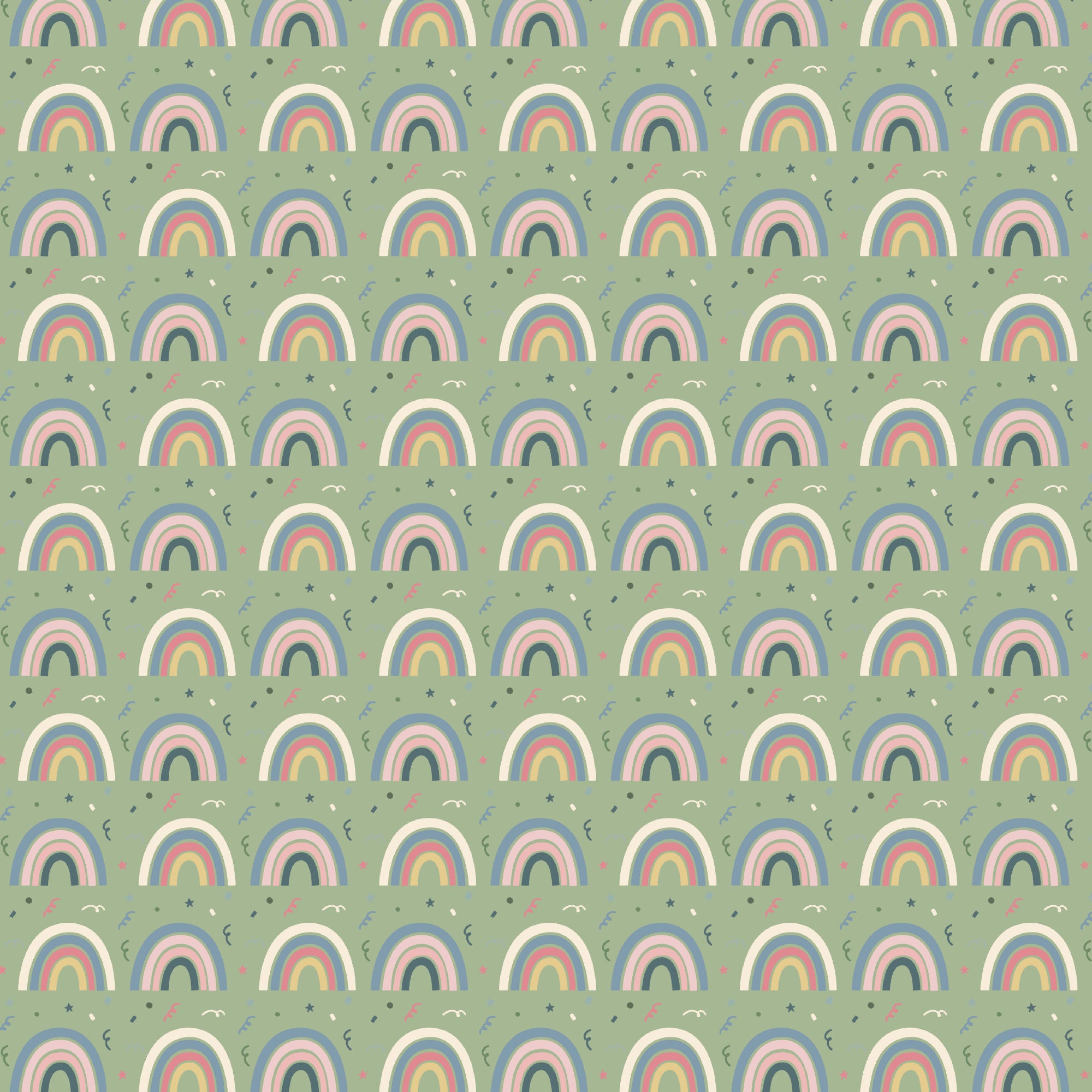 Happy Birthday Collection Rainbow Wishes 12 x 12 Double-Sided Scrapbook Paper by SSC Designs
