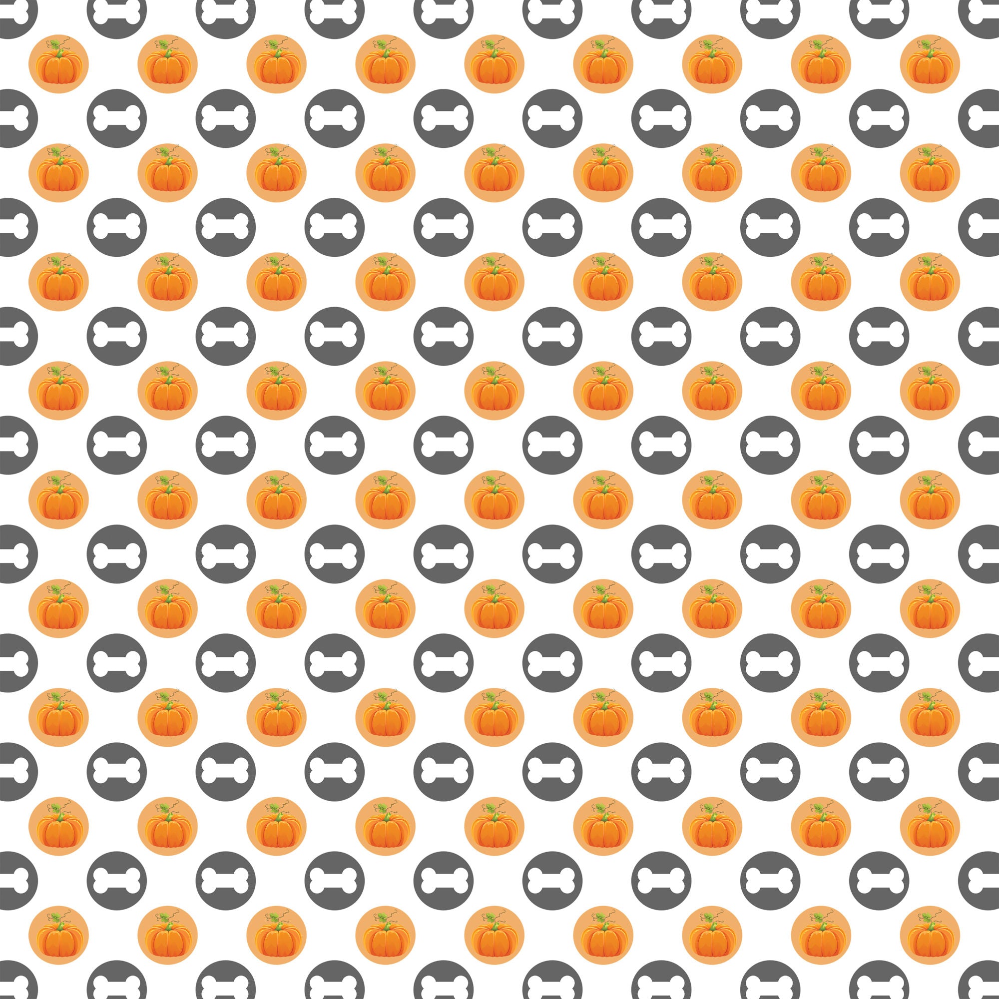 Happy Bow-Wow-Ween Collection Dem Bones 12 x 12 Double-Sided Scrapbook Paper by SSC Designs