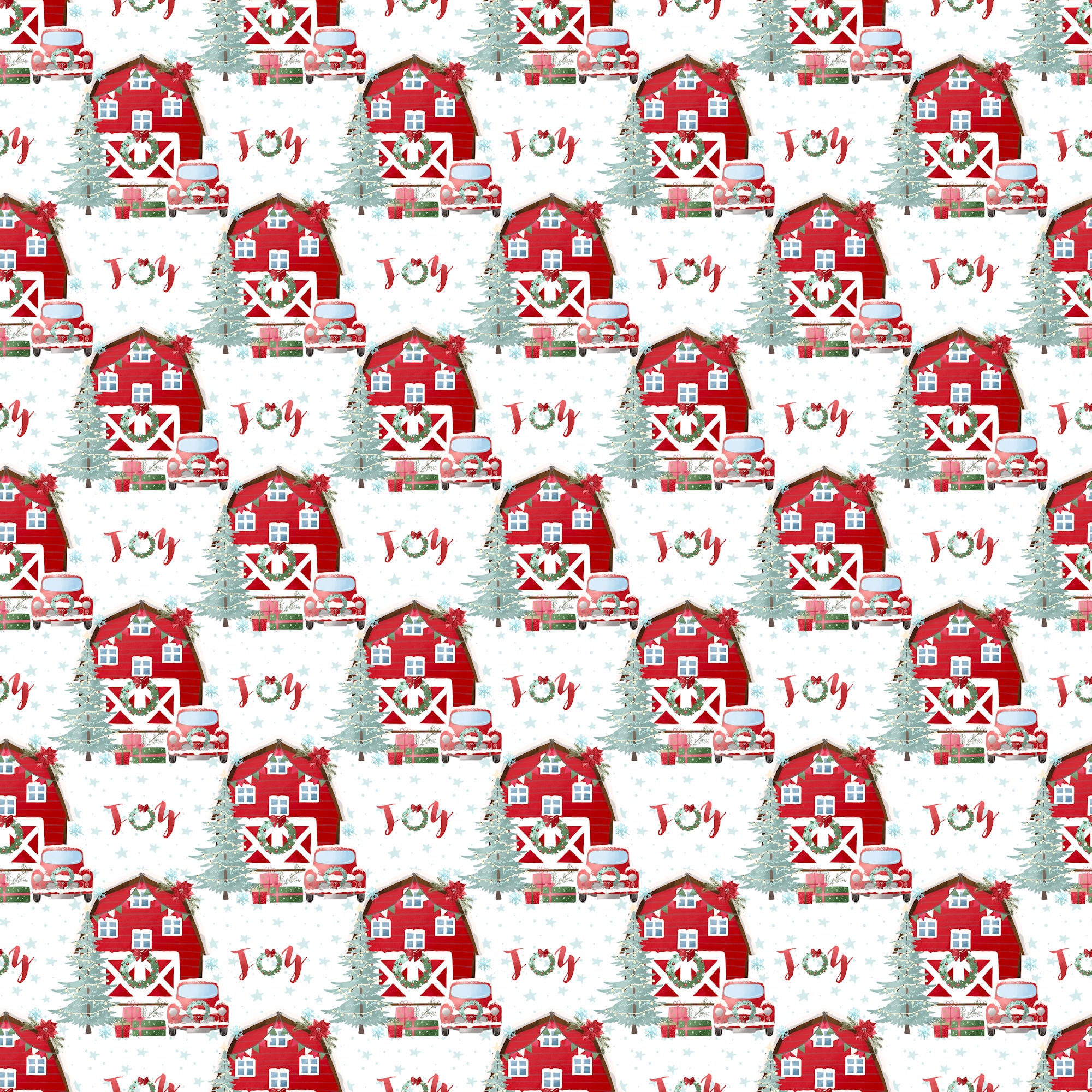 Highland Cow Christmas Collection Holy Cow It's Snowing 12 x 12 Double-Sided Scrapbook Paper by SSC Designs