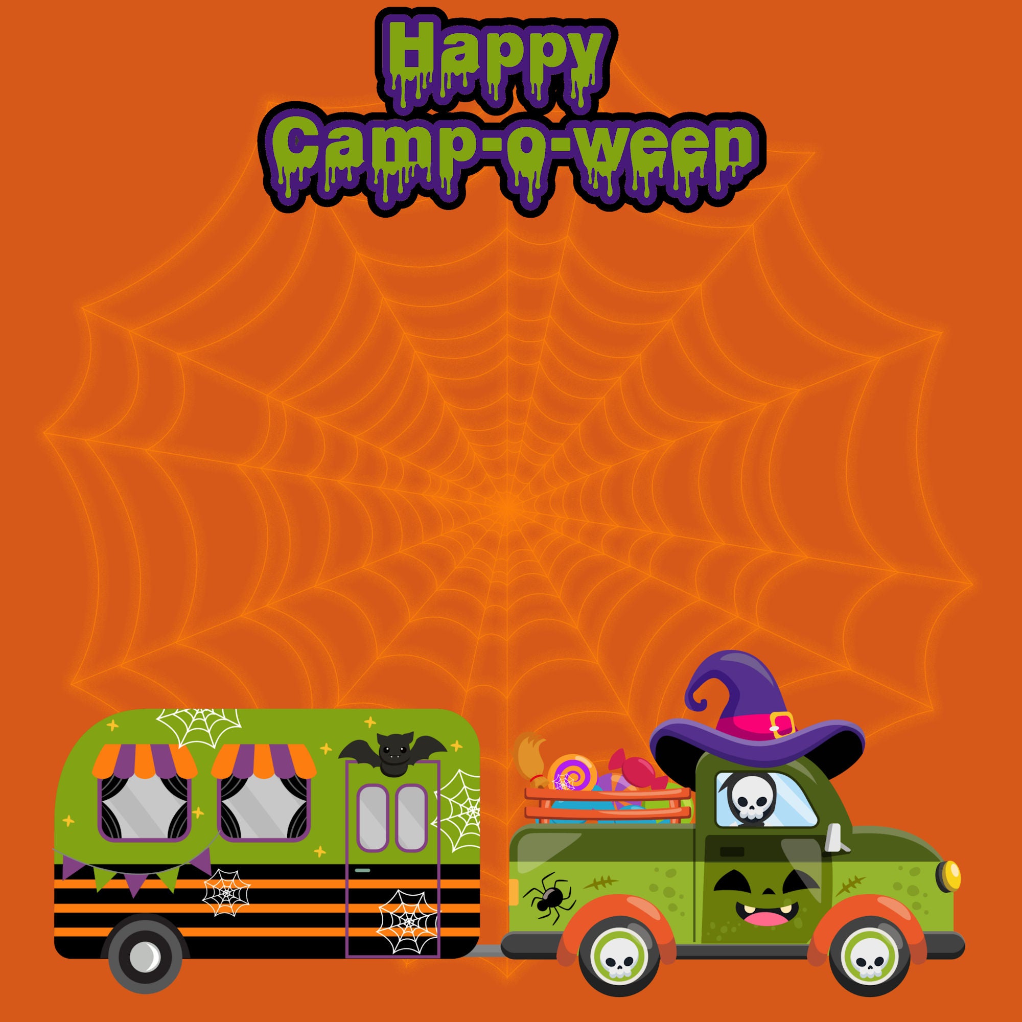 Happy Camp-o-ween Collection Don't Forget To Pack The Broom 12 x 12 Double-Sided Scrapbook Paper by SSC Designs