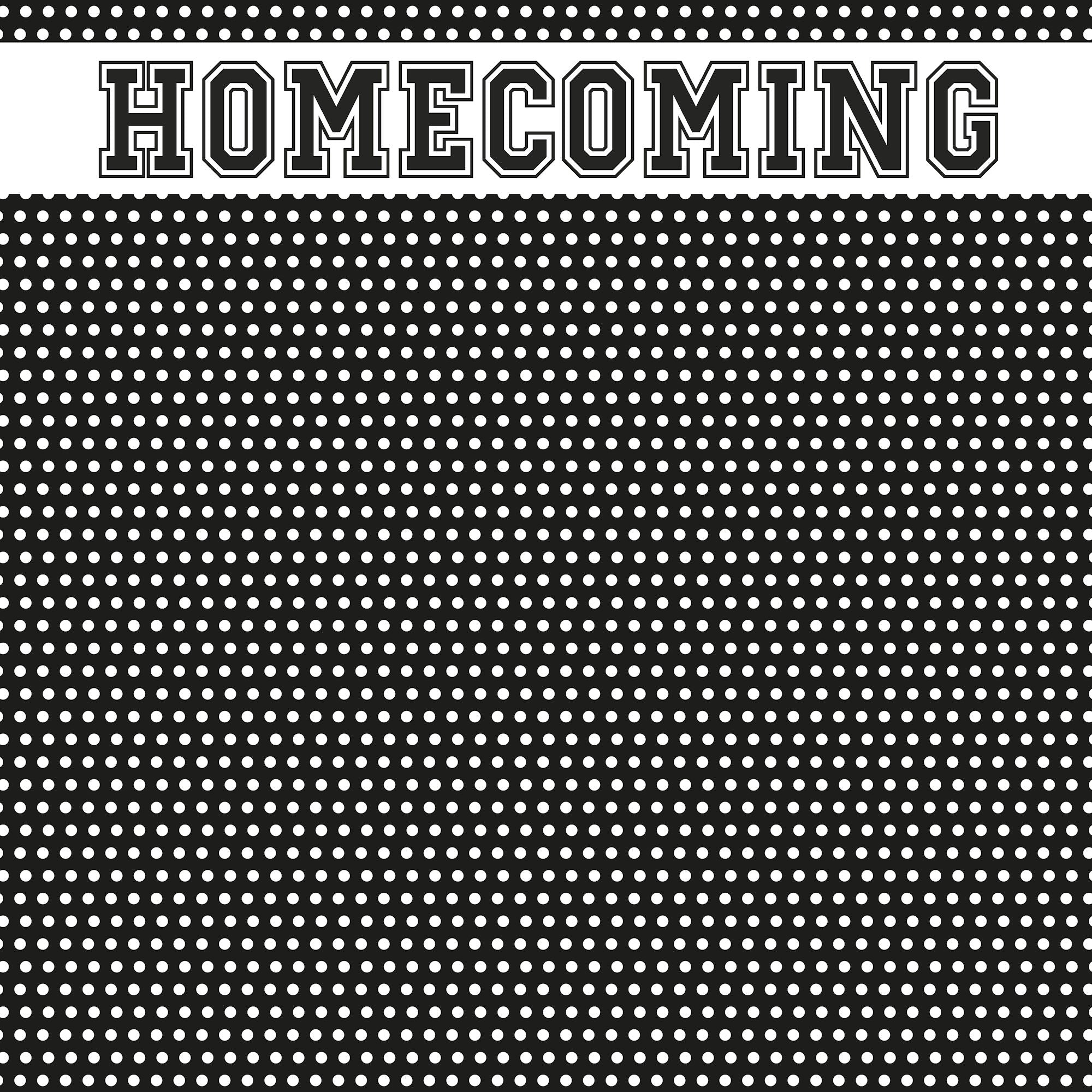School Custom Collection Homecoming 12 x 12 Scrapbook Paper by SSC Designs