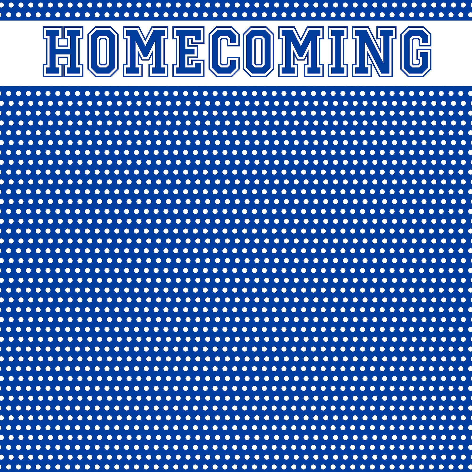 School Custom Collection Homecoming 12 x 12 Scrapbook Paper by SSC Designs