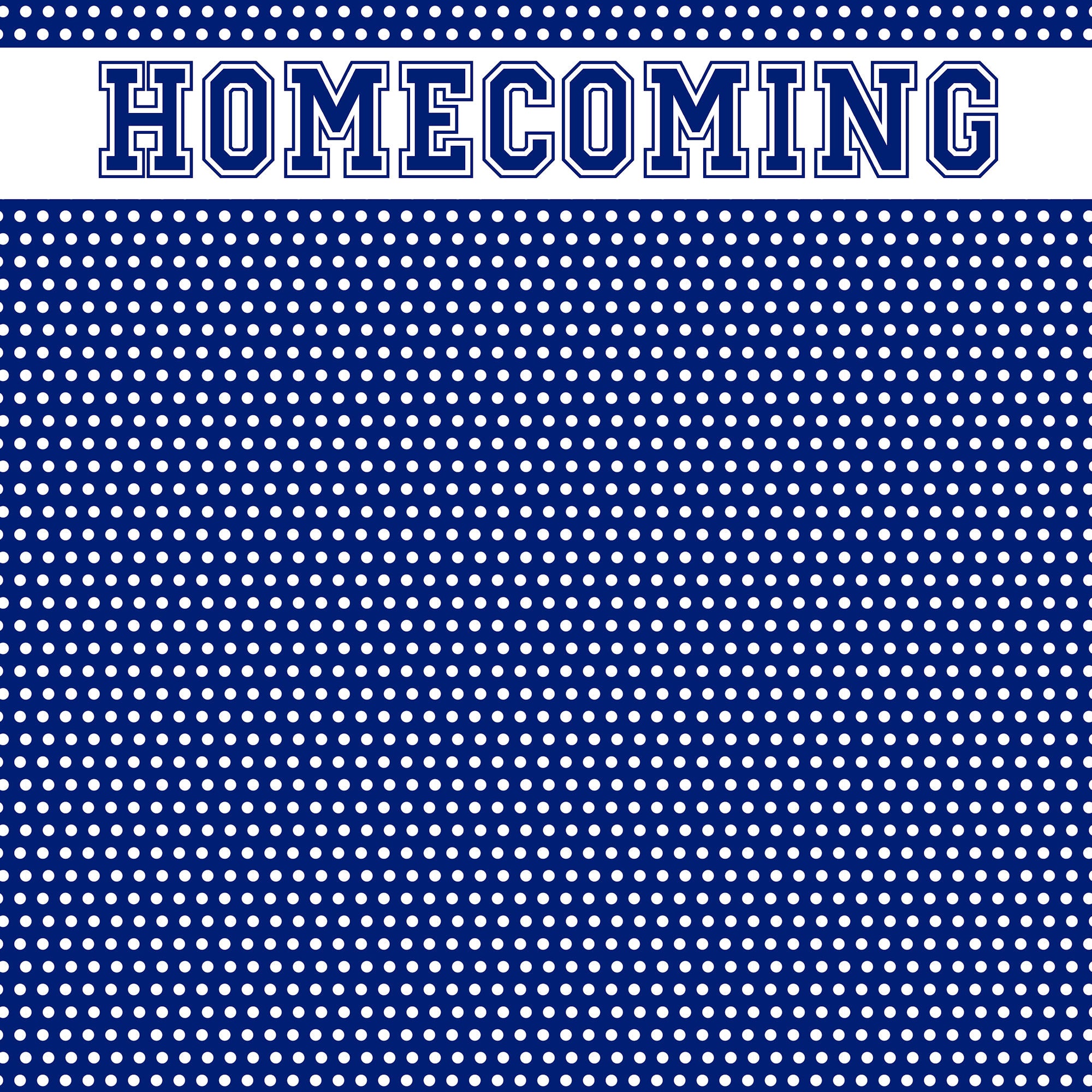 School Custom Collection Homecoming 12 x 12 Scrapbook Paper by SSC Designs