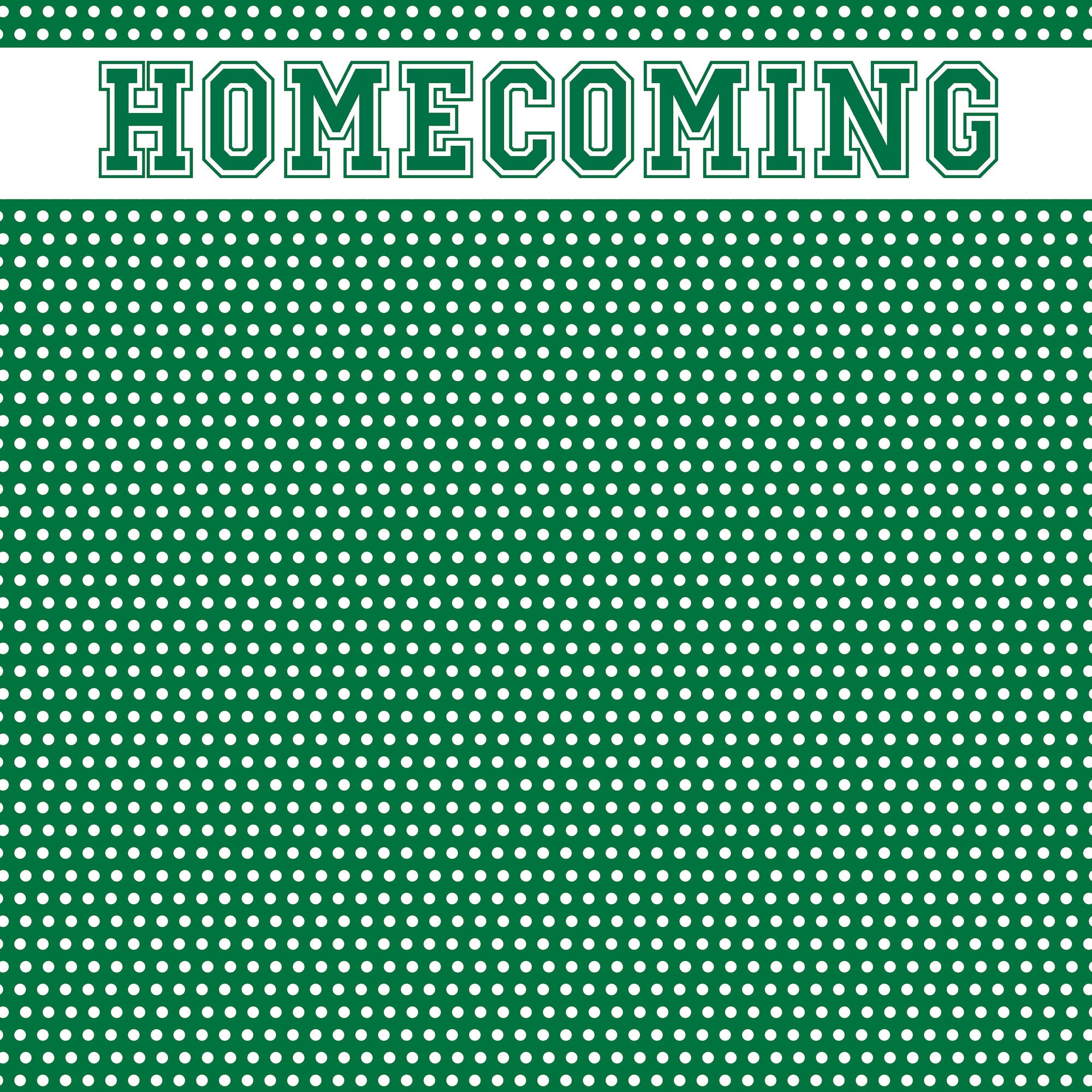 School Custom Collection Homecoming 12 x 12 Scrapbook Paper by SSC Designs