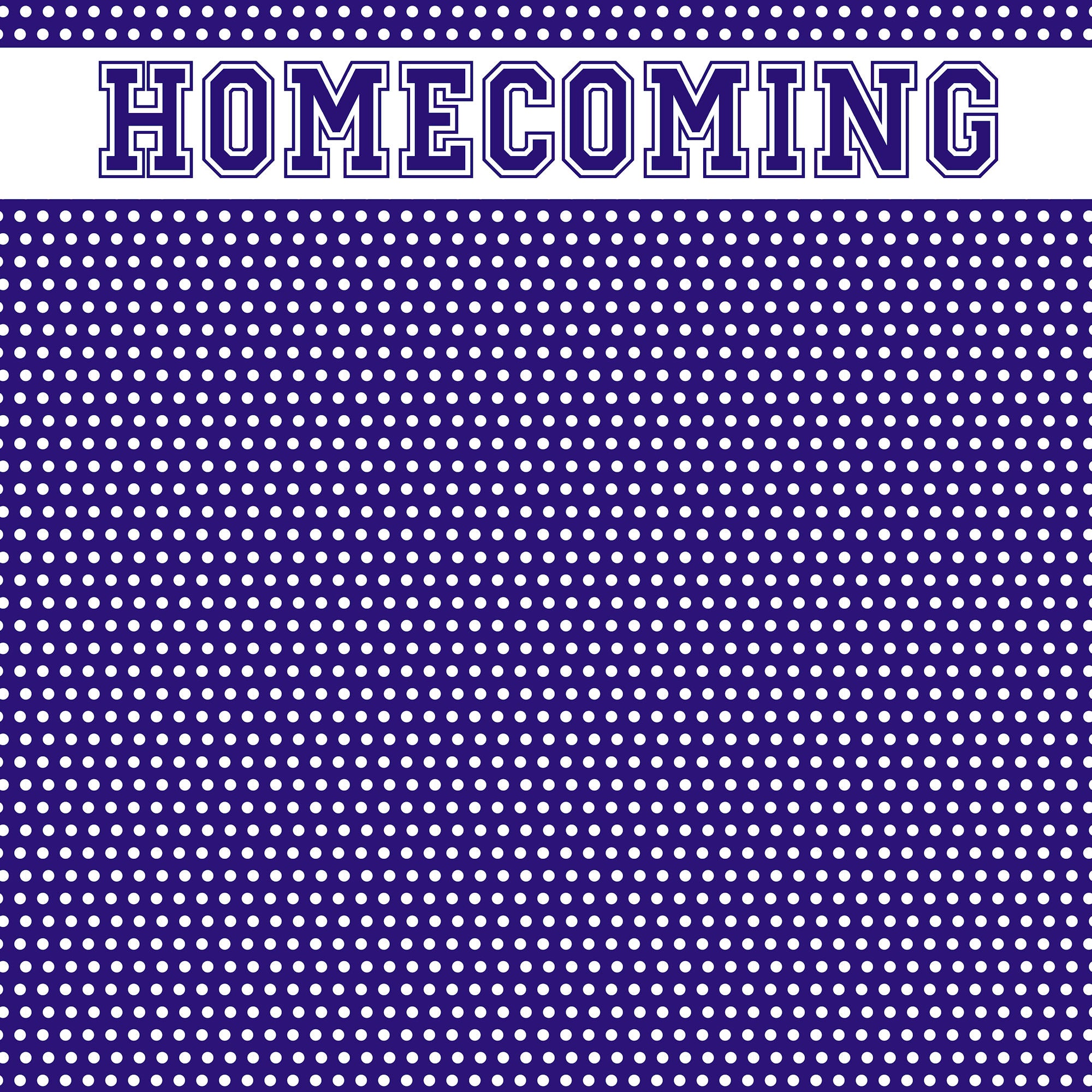School Custom Collection Homecoming 12 x 12 Scrapbook Paper by SSC Designs