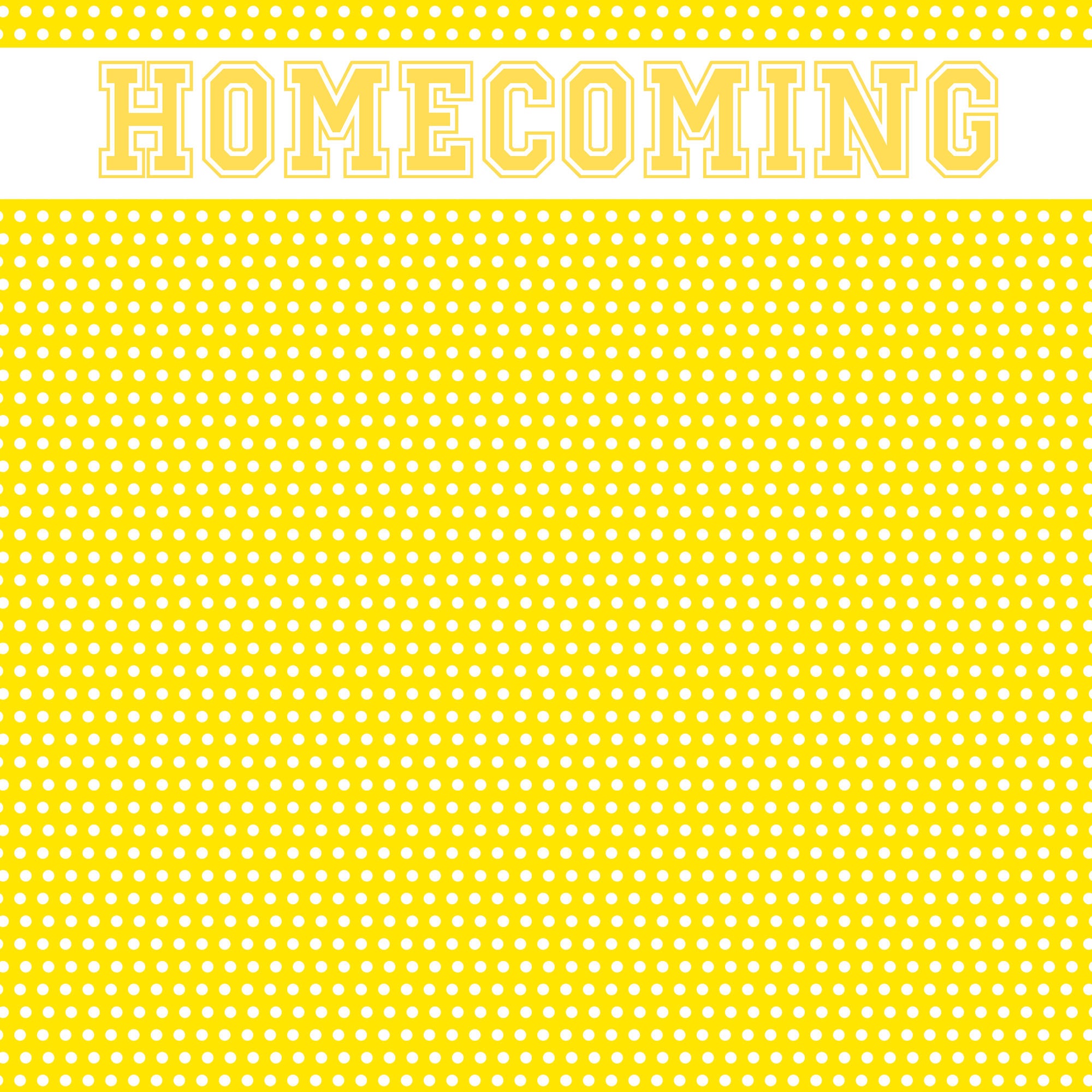 School Custom Collection Homecoming 12 x 12 Scrapbook Paper by SSC Designs
