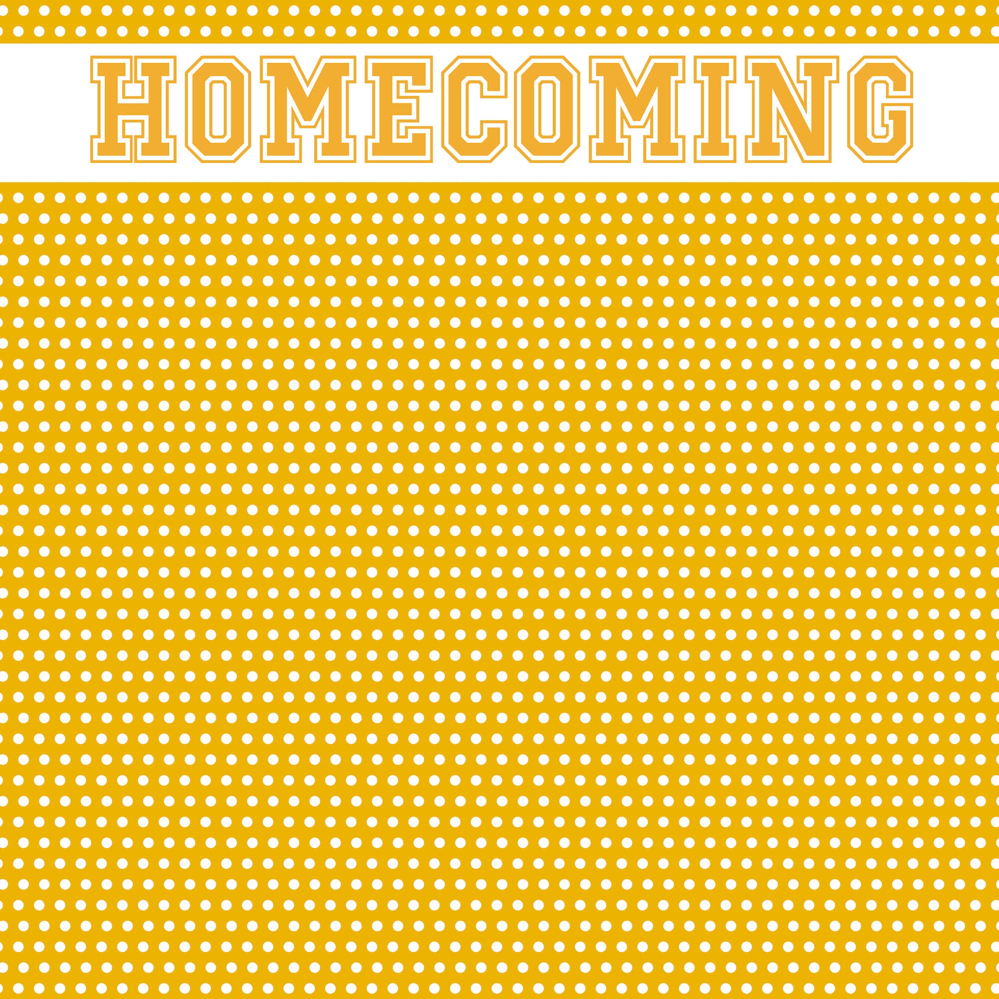 School Custom Collection Homecoming 12 x 12 Scrapbook Paper by SSC Designs