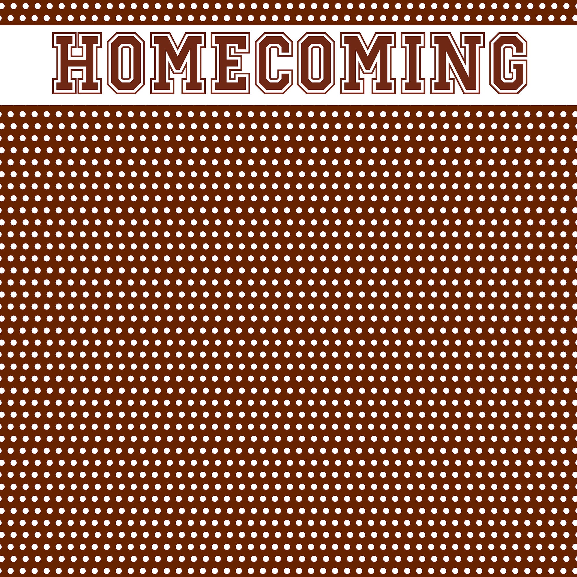 School Custom Collection Homecoming 12 x 12 Scrapbook Paper by SSC Designs