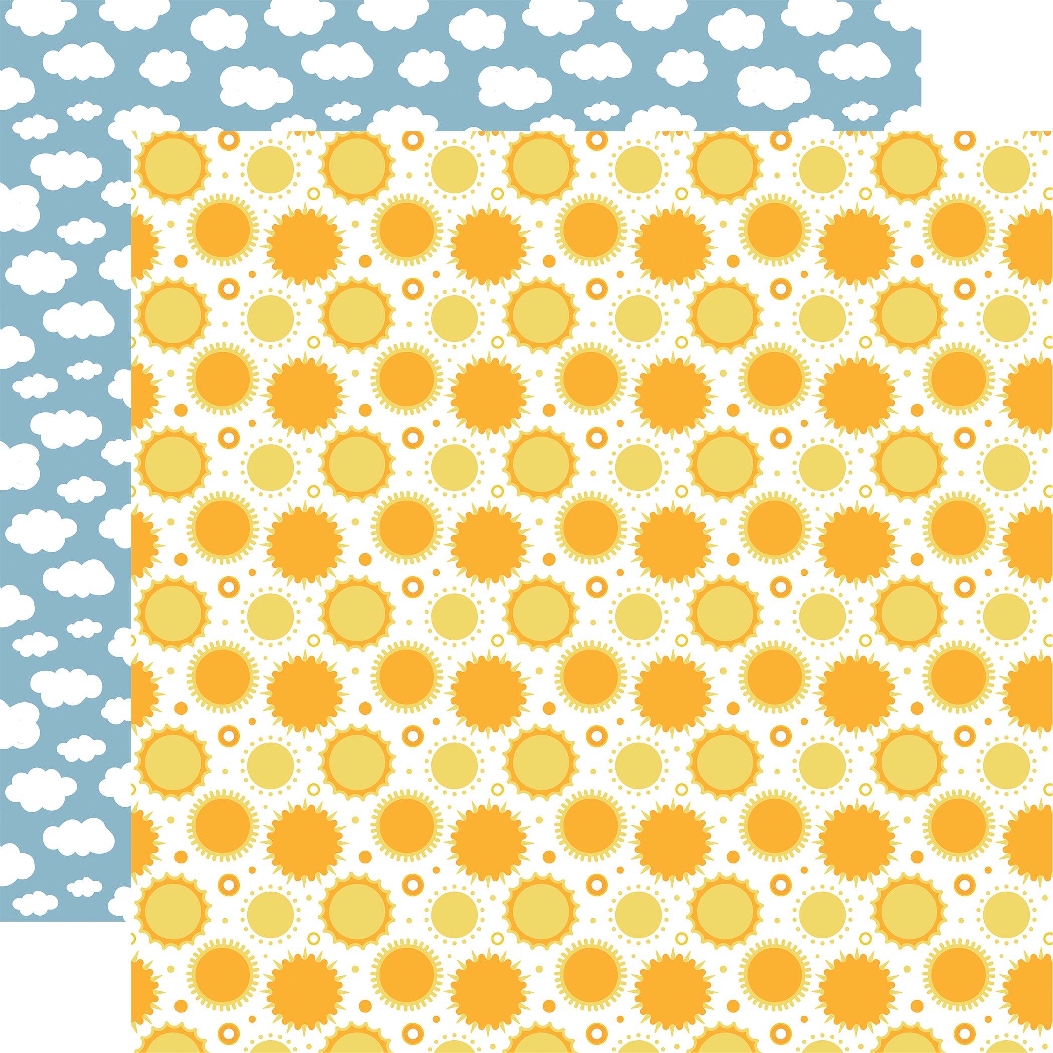Here Comes The Sun Scrapbook Paper & Sticker Collection Kit by Echo Park Paper - 13 Pieces