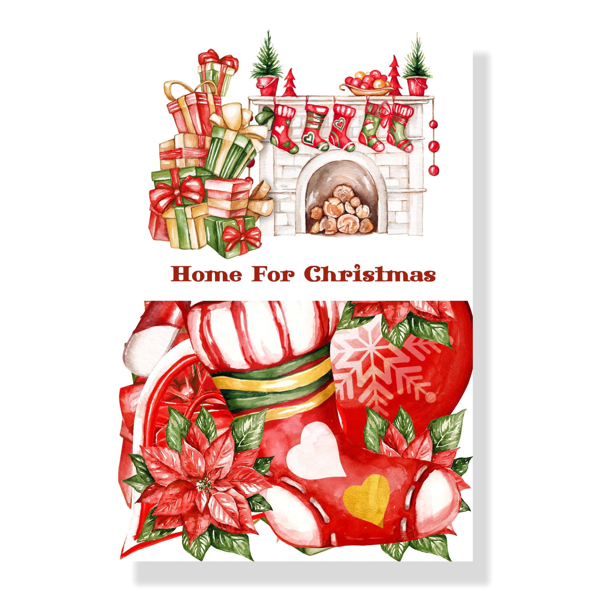 Home For Christmas Collection Laser Cut Ephemera Embellishments by SSC Designs