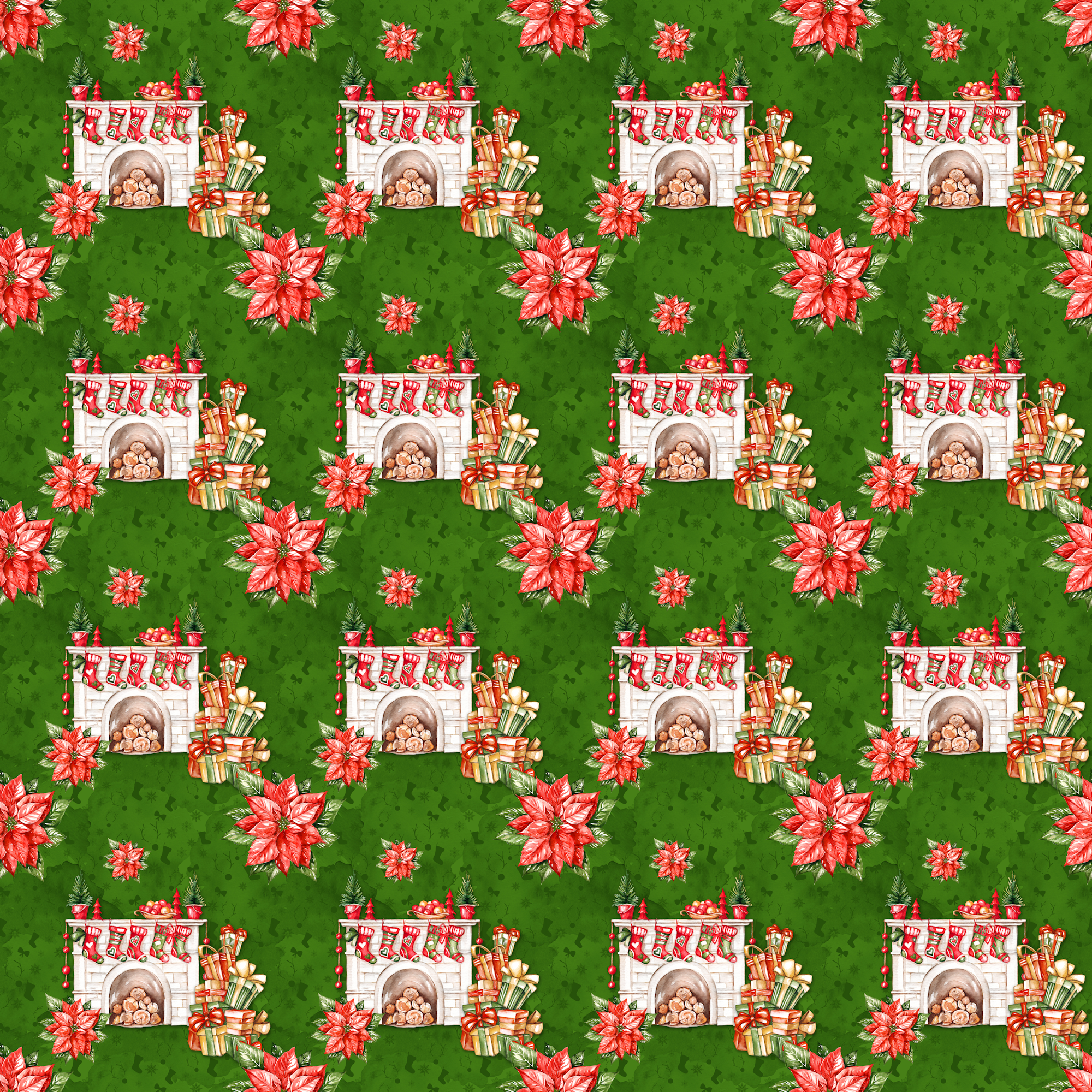 Home For Christmas Collection Gifts Galore 12 x 12 Double-Sided Scrapbook Paper by SSC Designs