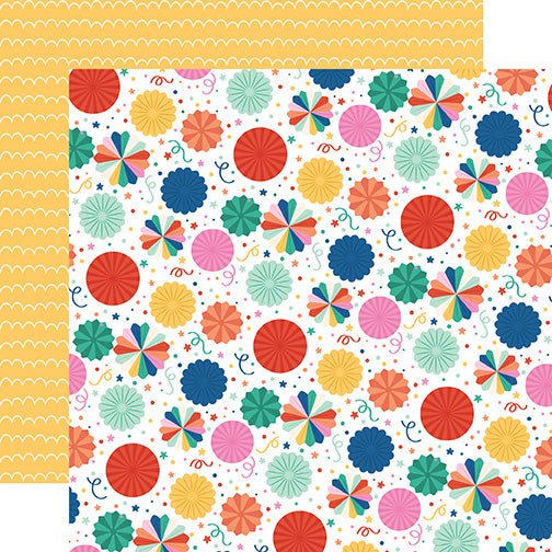 Hip Hip Hooray Birthday Scrapbook Paper & Sticker Collection Kit by Echo Park Paper - 13 Pieces