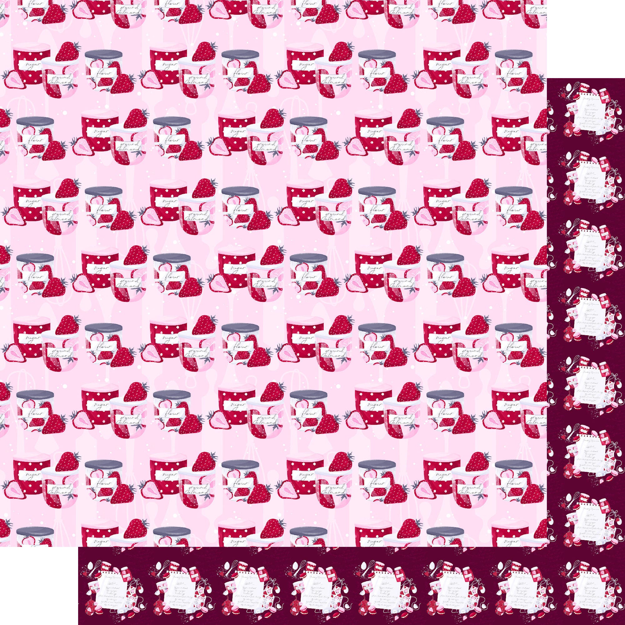 Happiness is Homemade Collection Mixing Up Magic 12 x 12 Double-Sided Scrapbook Paper by SSC Designs