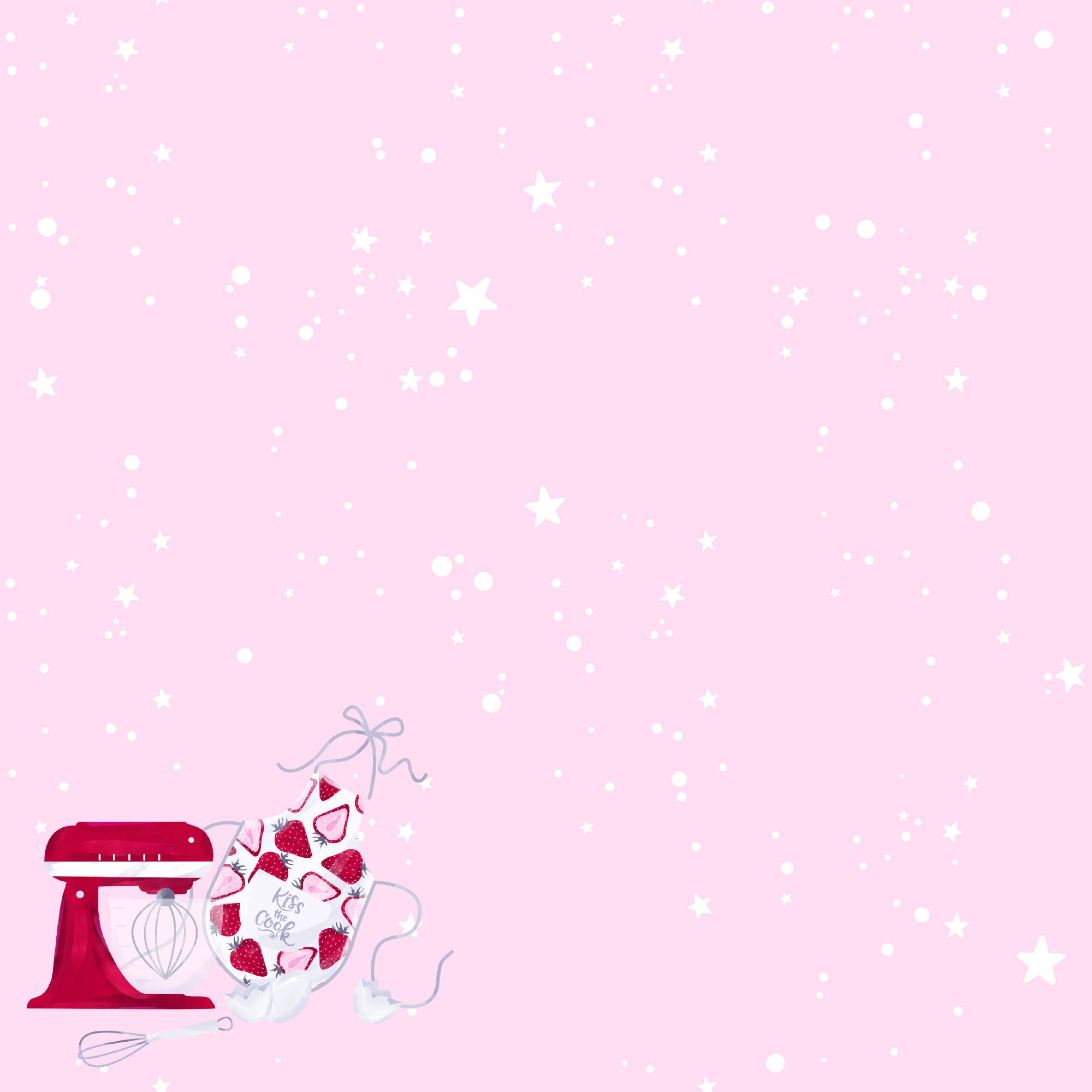 Happiness is Homemade Collection Sweetheart Sprinkles 12 x 12 Double-Sided Scrapbook Paper by SSC Designs