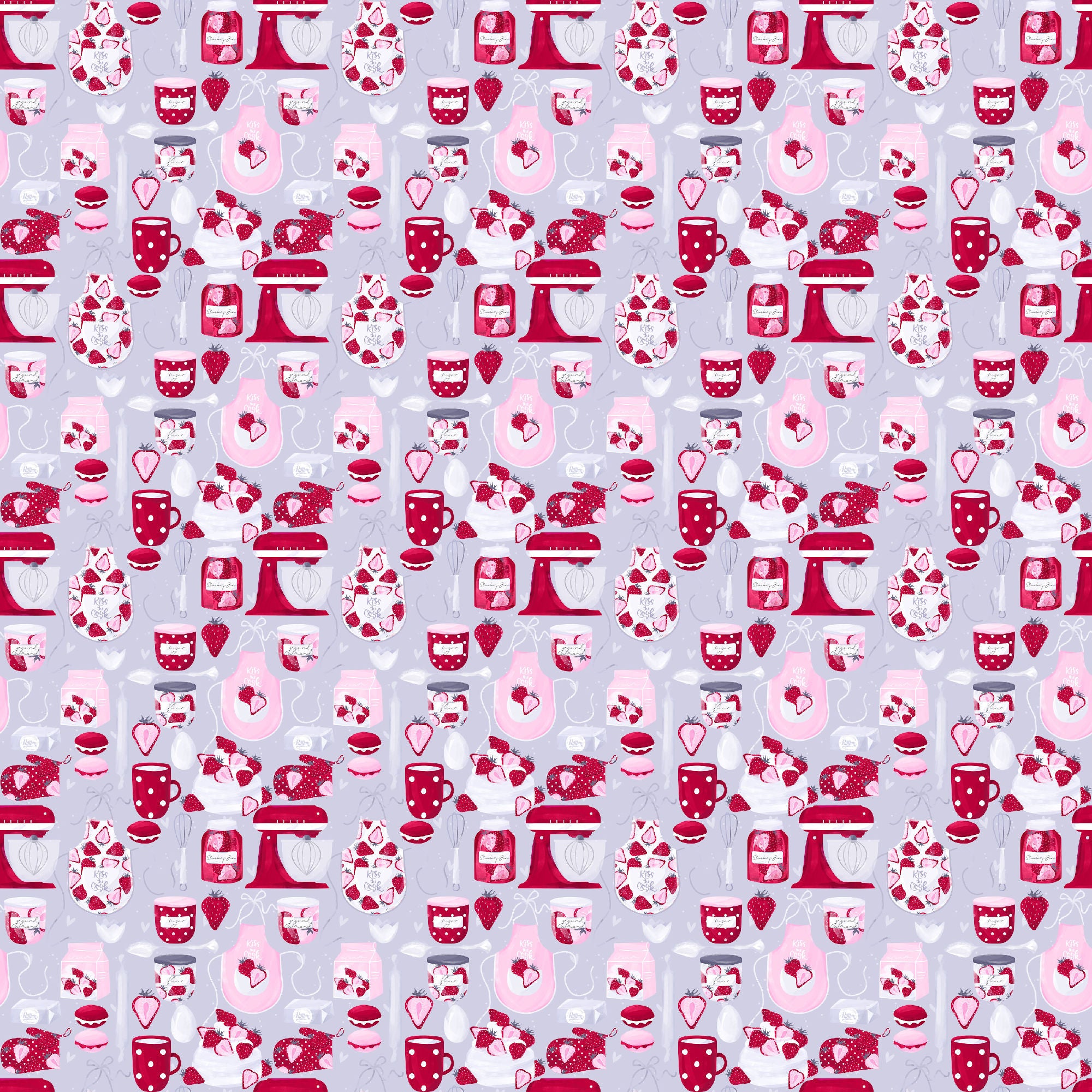 Happiness is Homemade Collection Cookie Cupid 12 x 12 Double-Sided Scrapbook Paper by SSC Designs