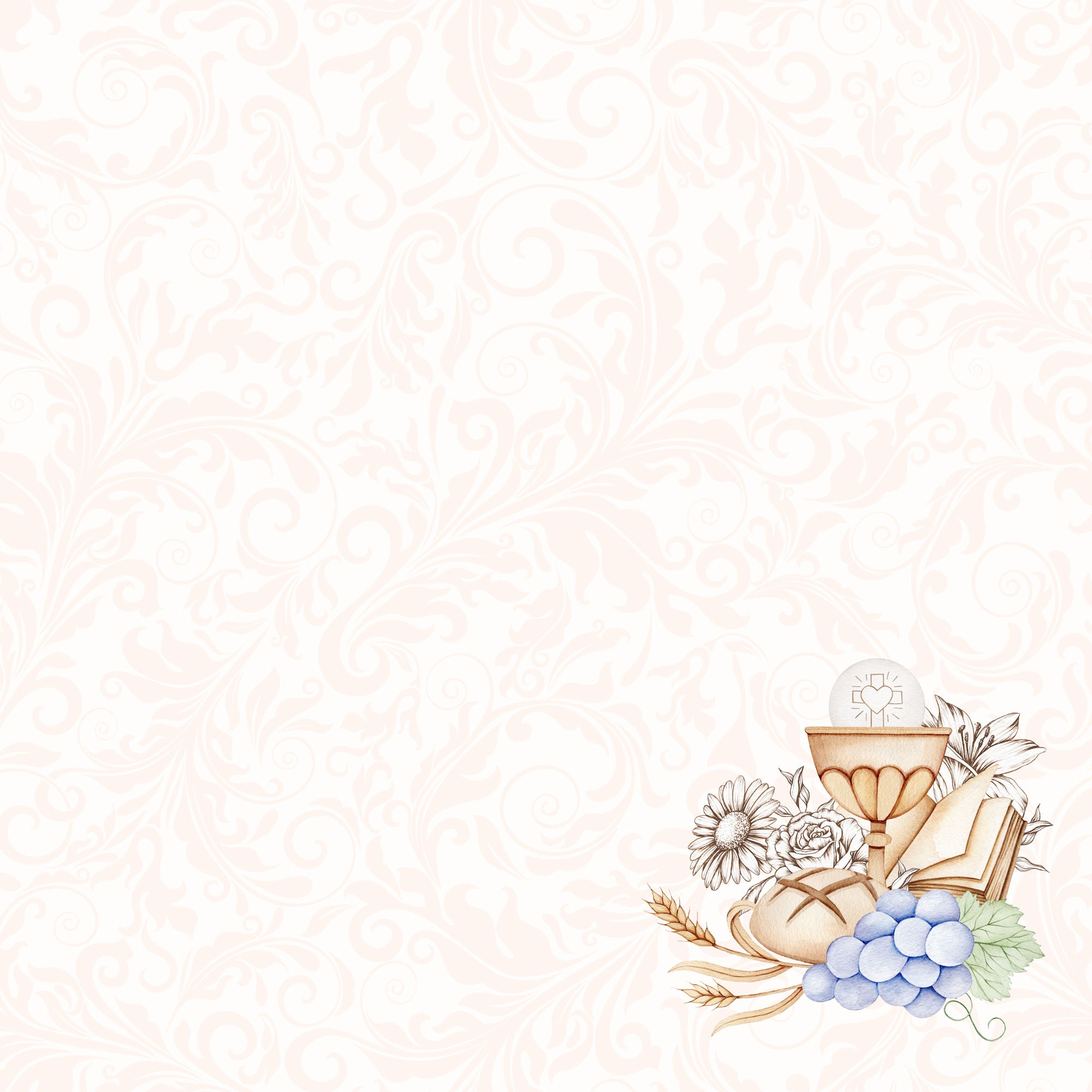 He Is Risen Collection Hope 12 x 12 Double-Sided Scrapbook Paper by SSC Designs