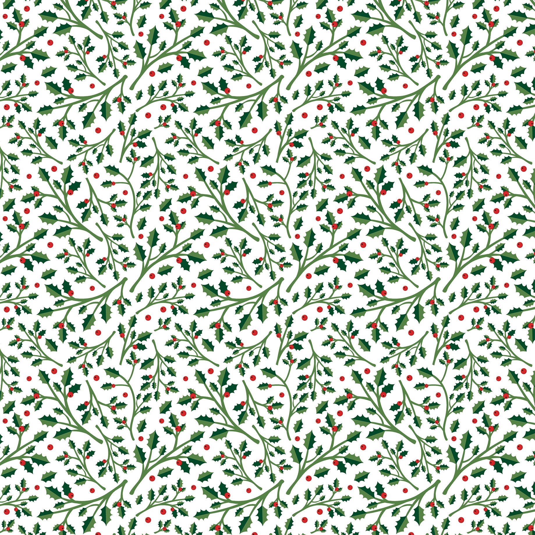 Have A Holly Jolly Christmas Collection Holly Jolly Holly 12 x 12 Double-Sided Scrapbook Paper by Echo Park Paper