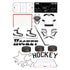 Hockey Season Collection Laser Cut Scrapbook Ephemera Embellishments by SSC Designs