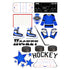 Hockey Season Collection Laser Cut Scrapbook Ephemera Embellishments by SSC Designs