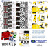 Hockey Season Custom Color 12 x 12 Scrapbook Paper & Embellishment Kit by SSC Designs