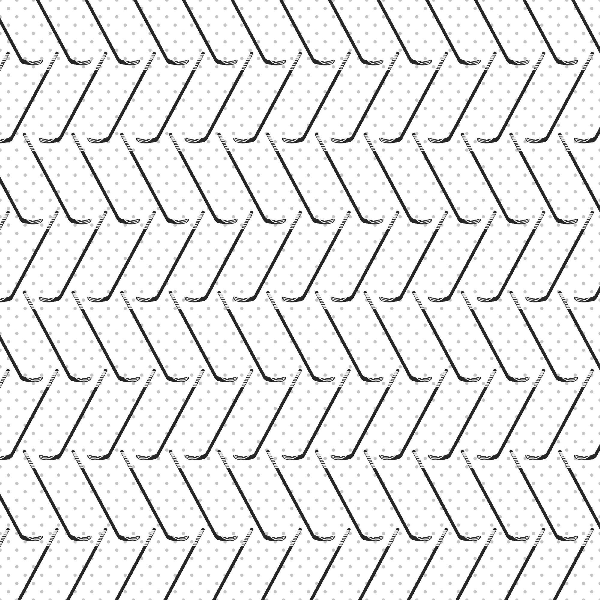 Hockey Season Collection Stick & Score 12 x 12 Double-Sided Scrapbook Paper by SSC Designs