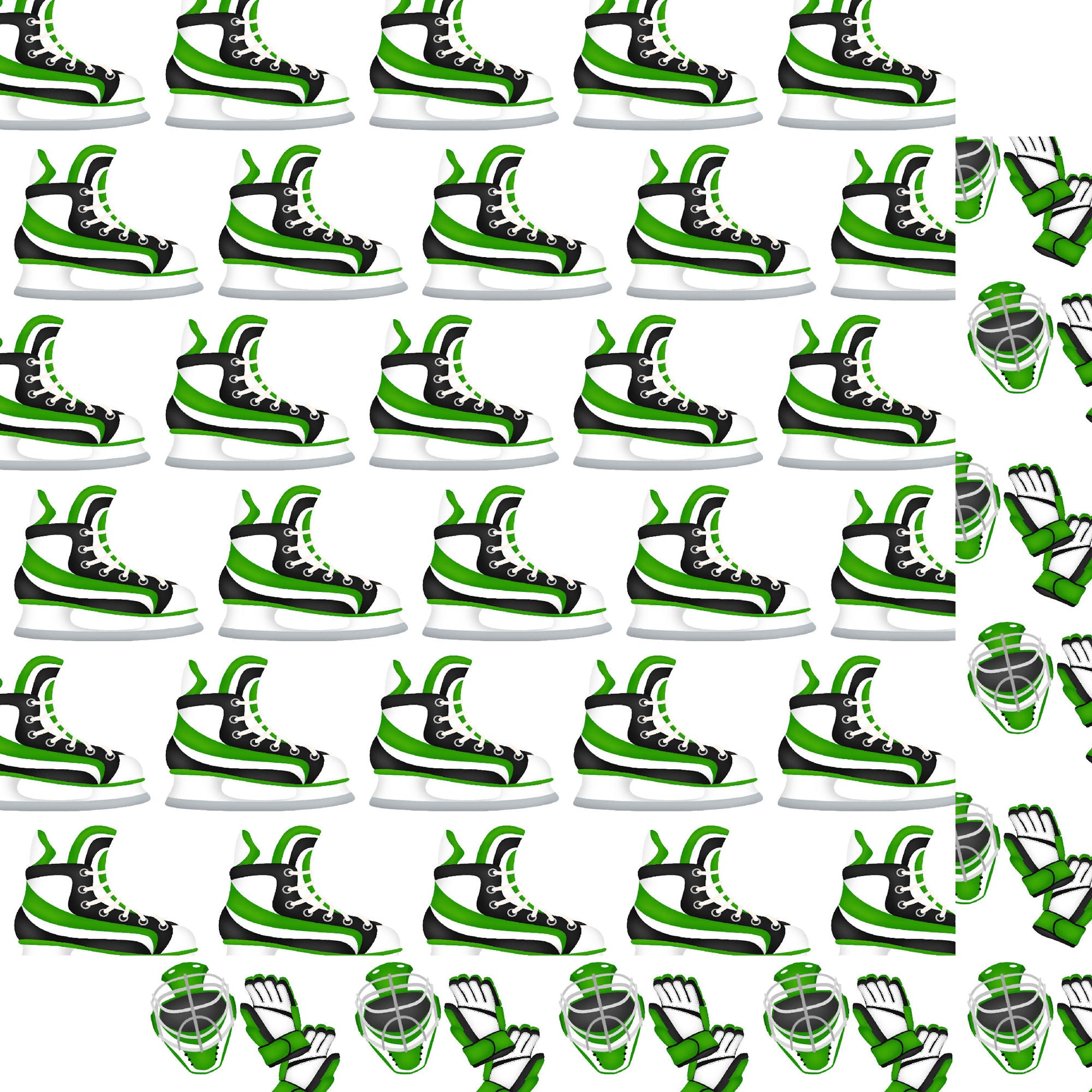 Hockey Season Collection Goalie Glory 12 x 12 Double-Sided Scrapbook Paper by SSC Designs