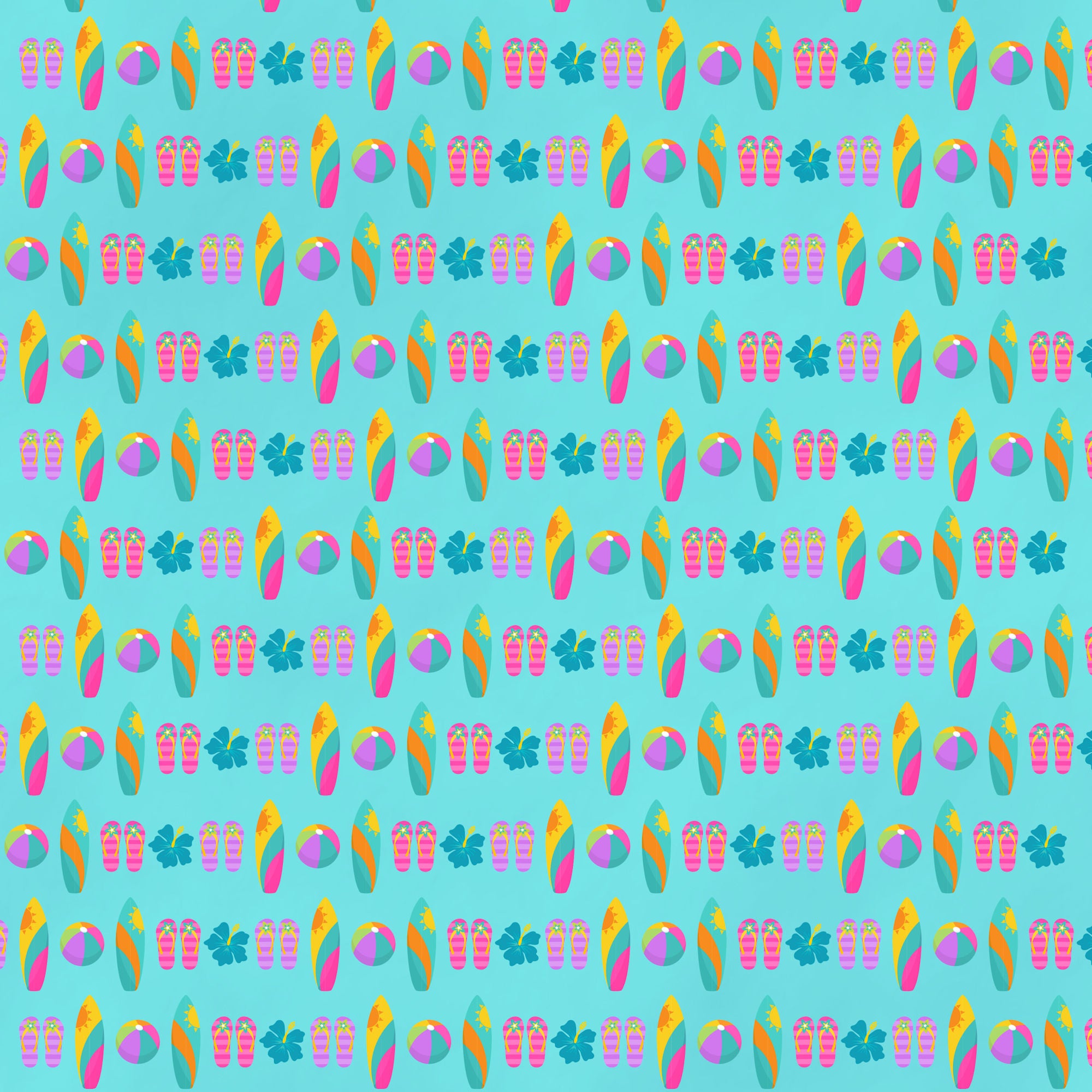 Hawaiian Luau Collection This Way For Good Luck 12 x 12 Double-Sided Scrapbook Paper by SSC Designs