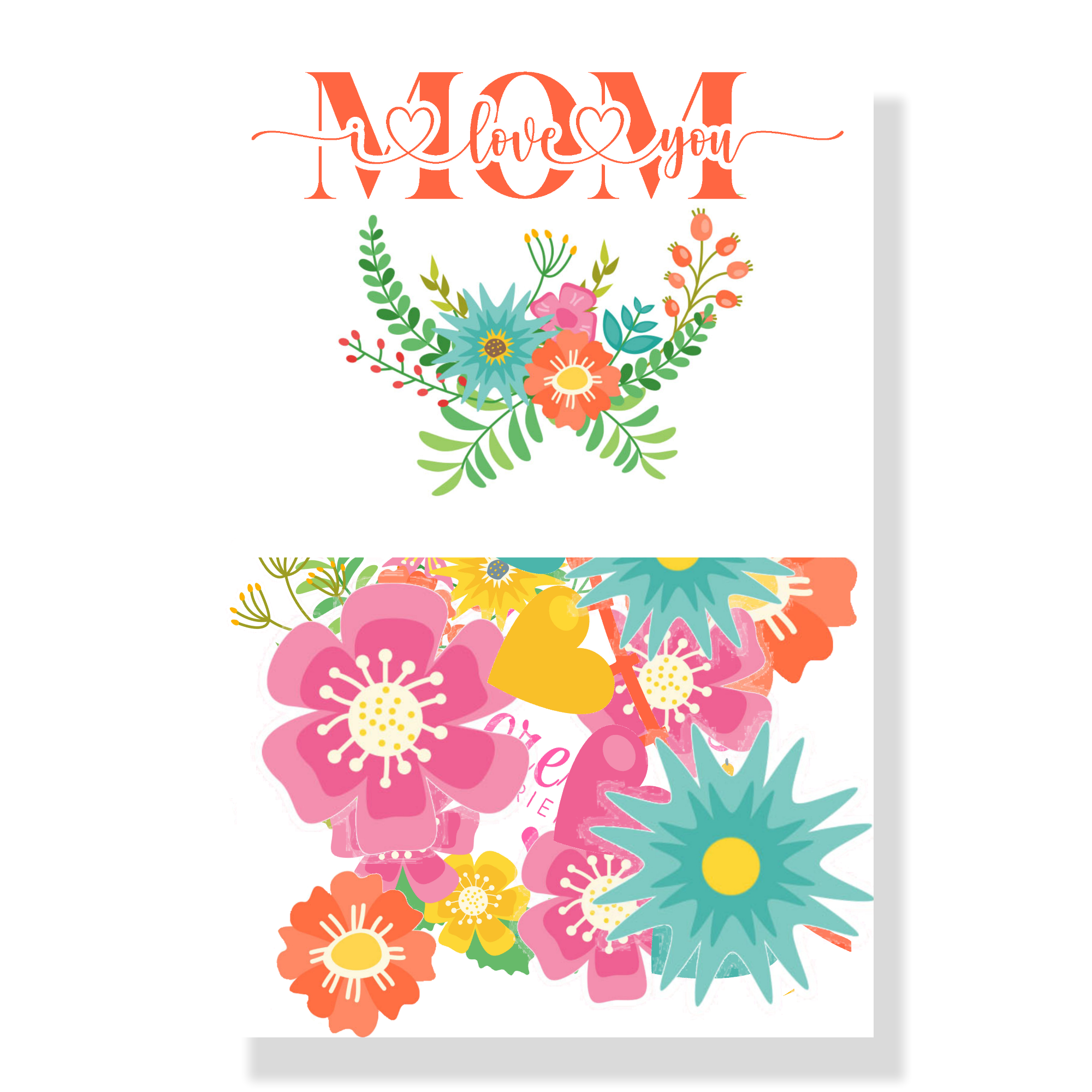Happy Mother's Day Collection Laser Cut Scrapbook Ephemera Embellishments by SSC Designs
