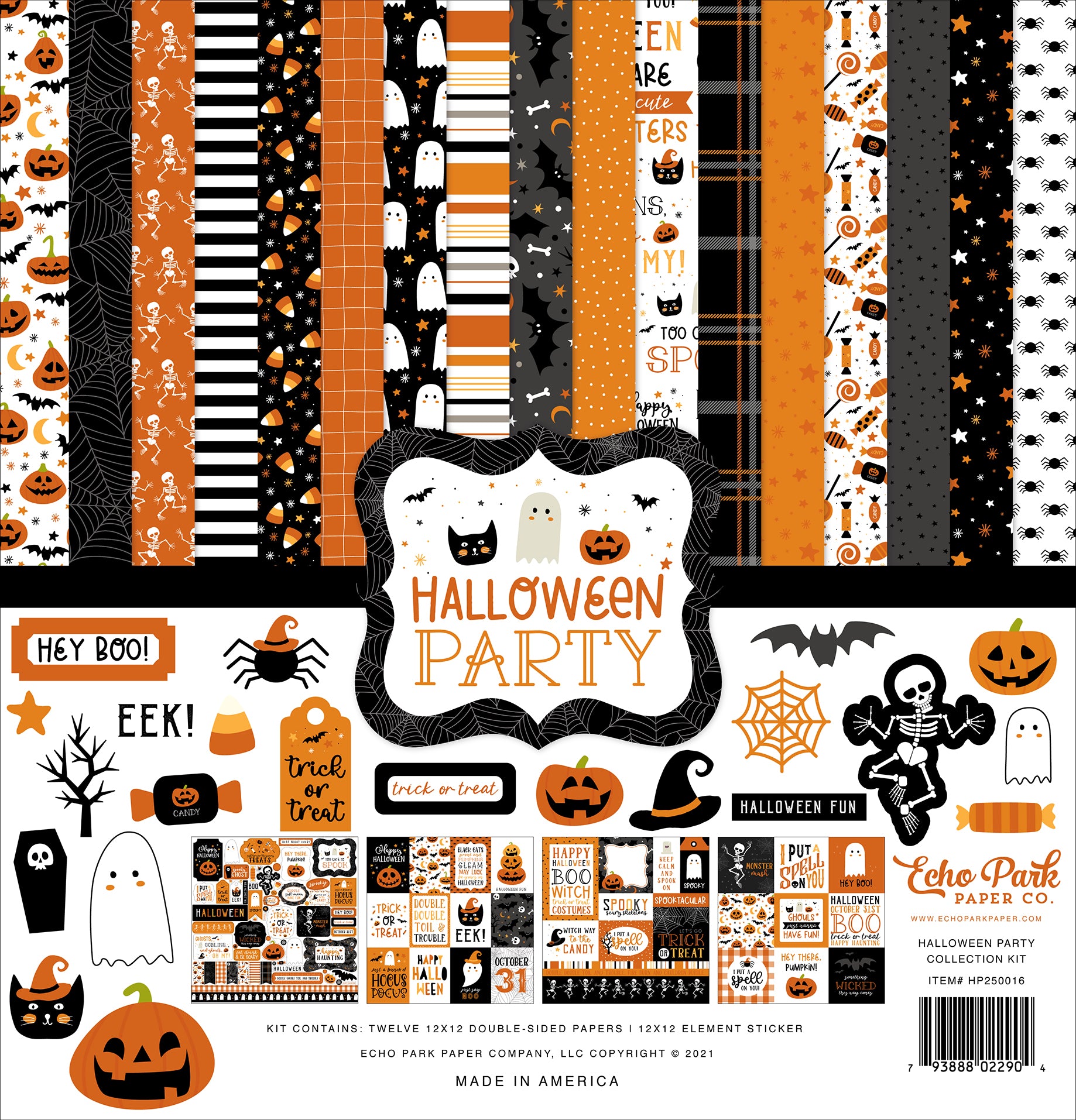 Halloween Party 12 x 12 Scrapbook Colllection Kit by Echo Park Paper