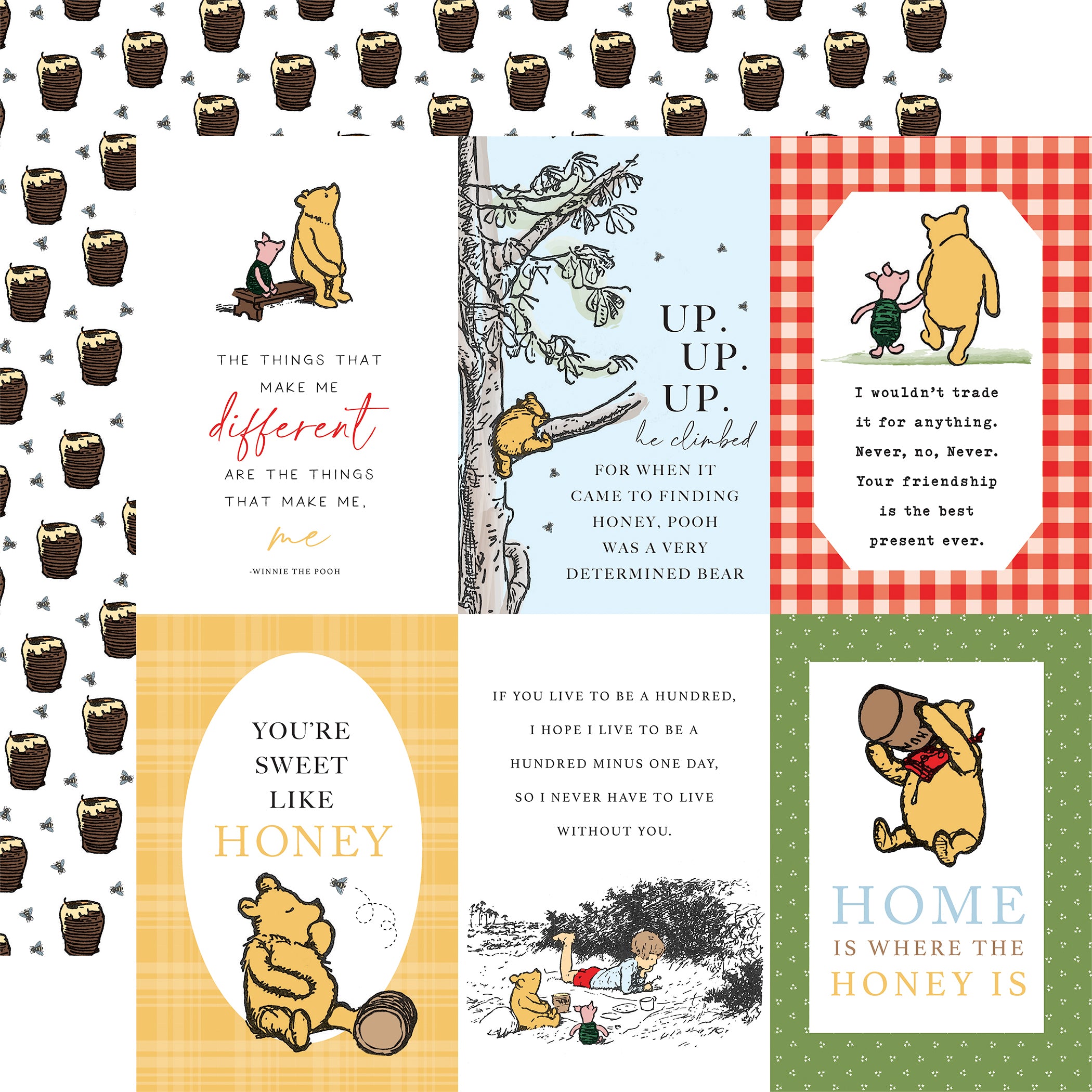 The House At Pooh Corner 12 x 12 Scrapbook Collection Kit by Echo Park Paper - 13 Pieces